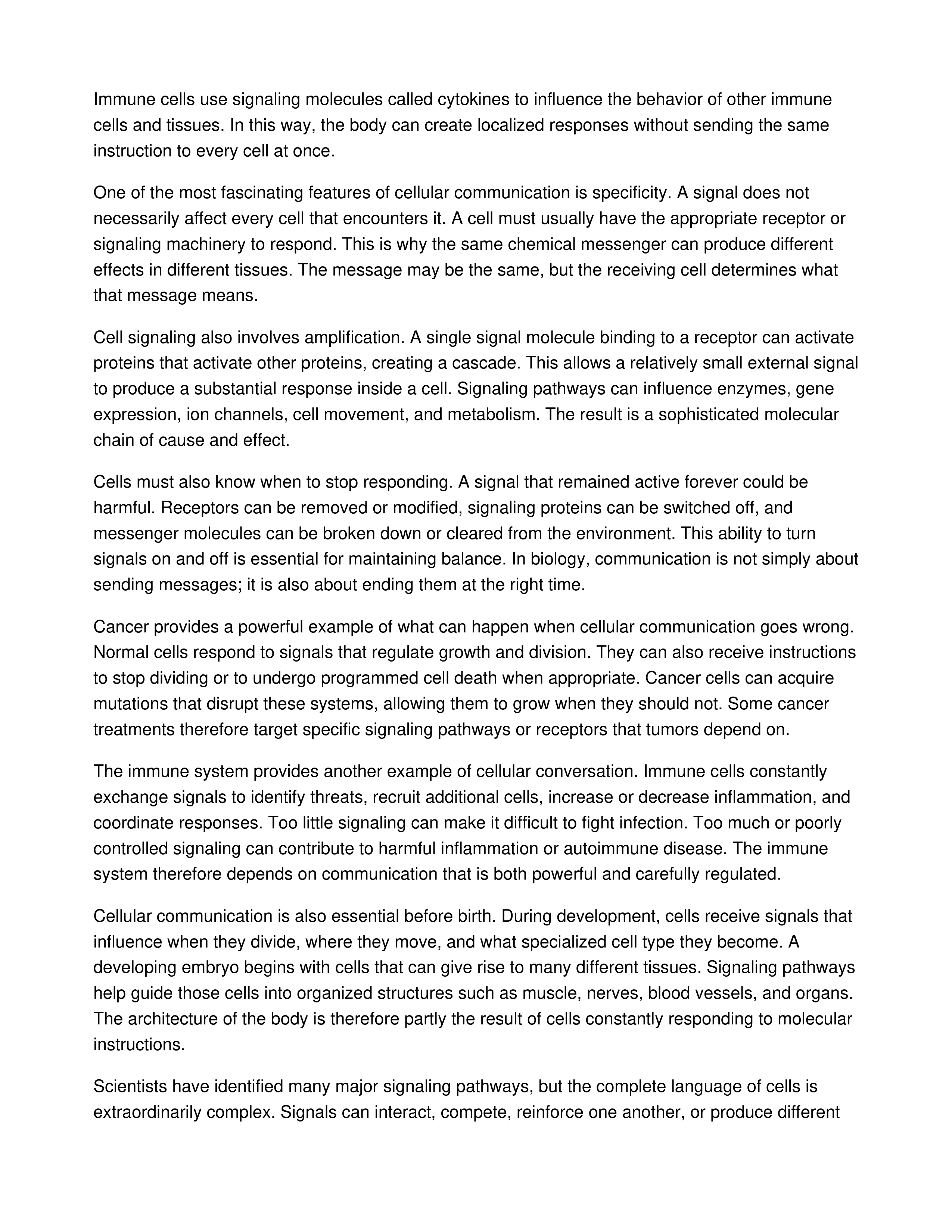 The Secret Language of Cells Informative Speech — page 2