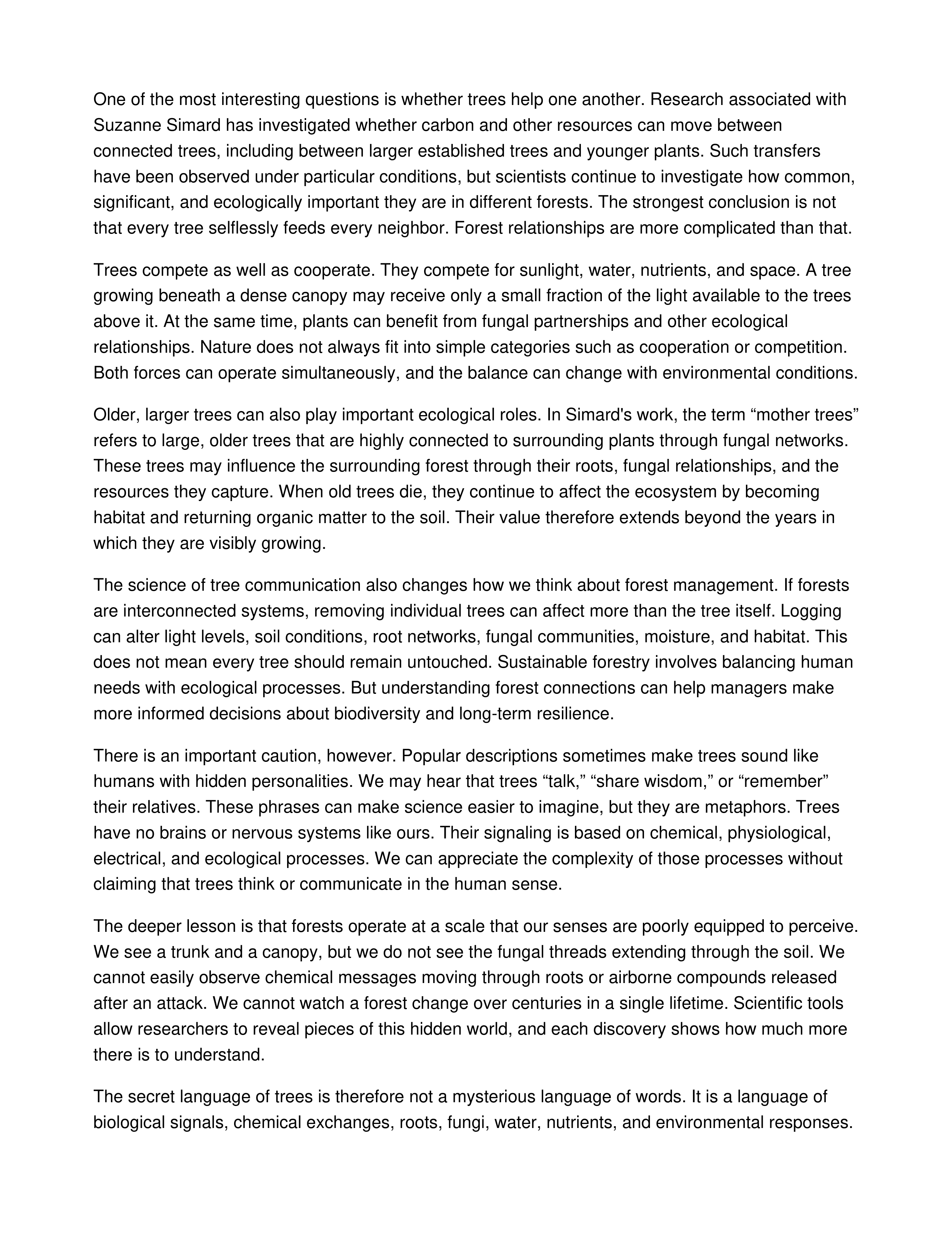 The Secret Language of Trees Informative Speech — page 2