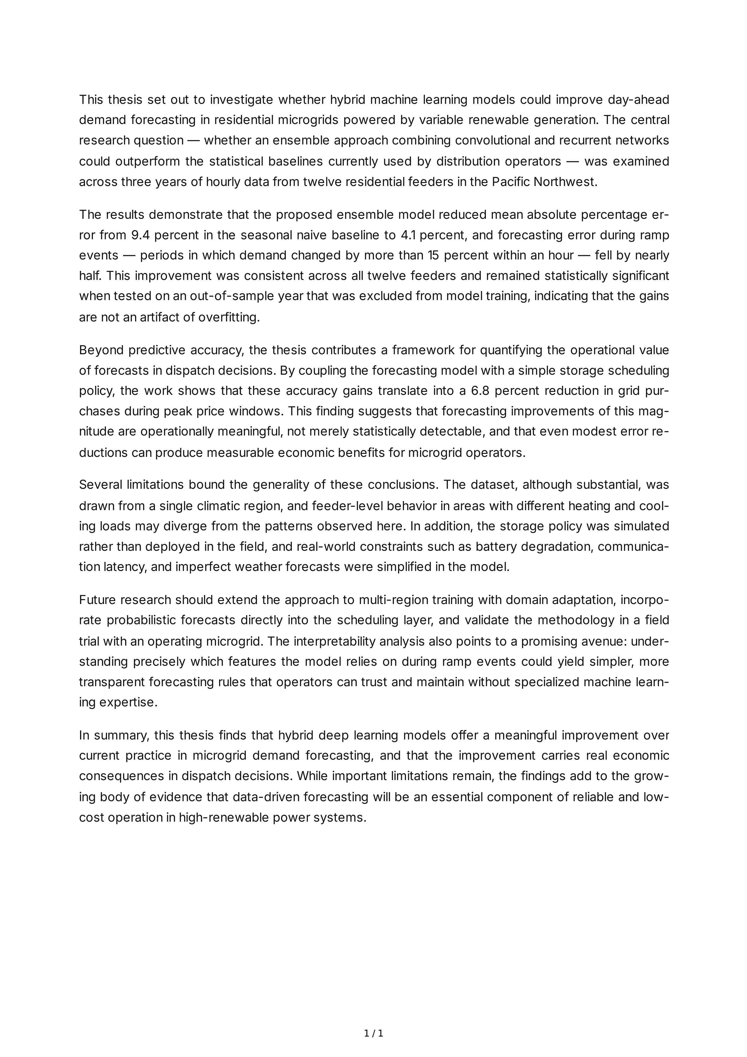 Thesis Conclusion Paragraph — page 1