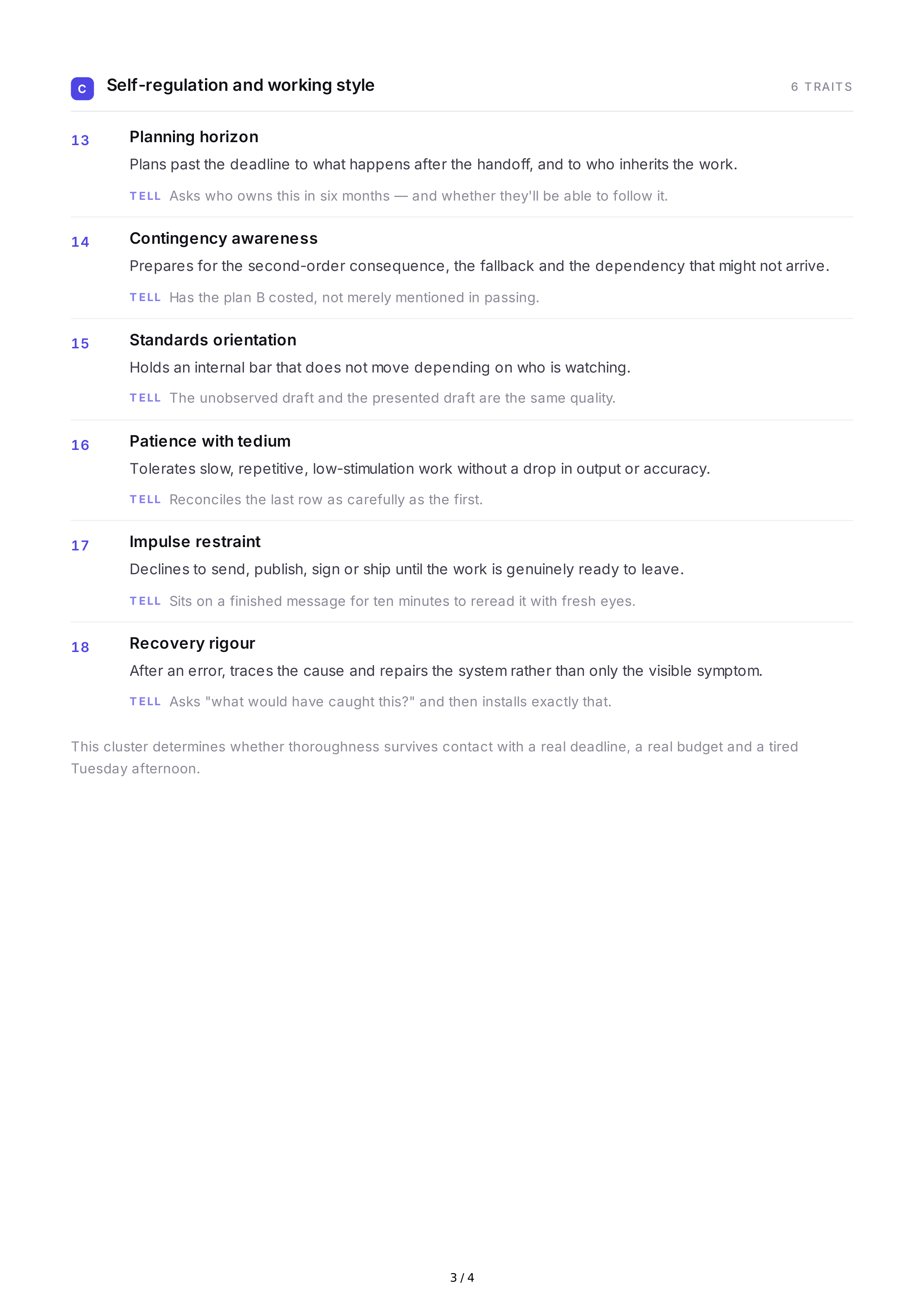 Thoroughness Personality Traits — page 3