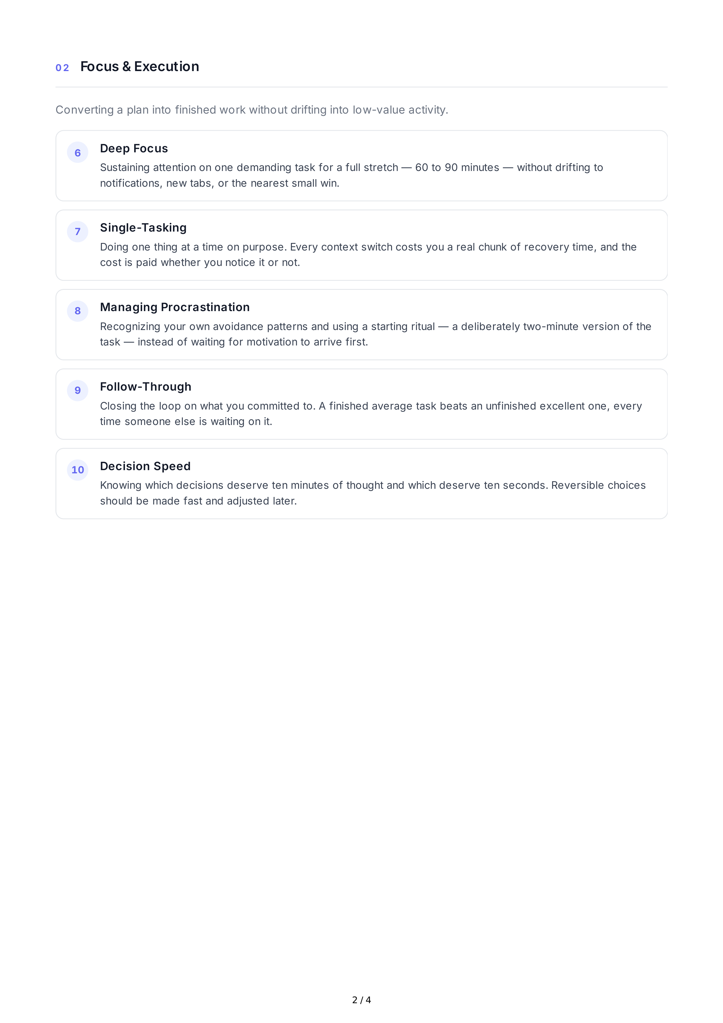 Time Management Soft Skills — page 2