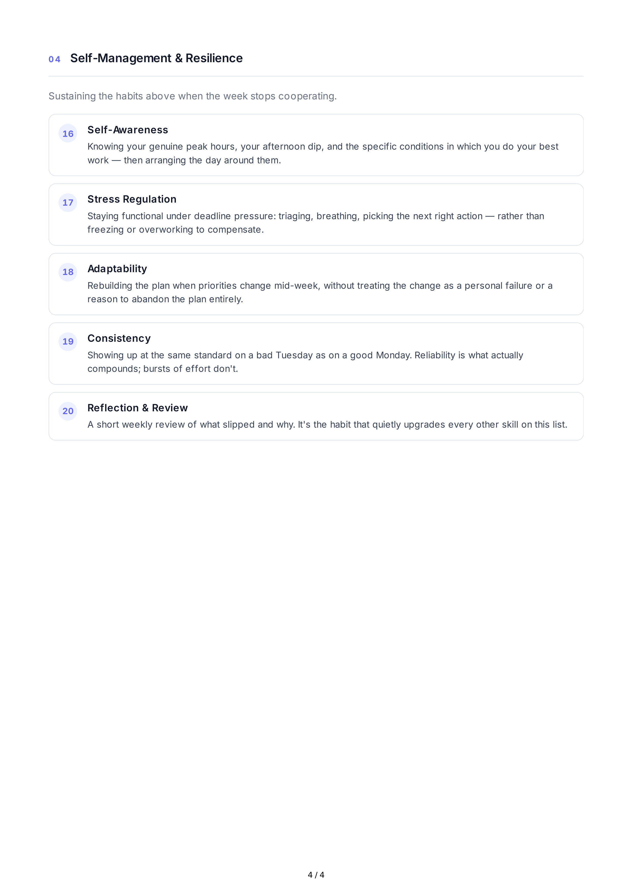 Time Management Soft Skills — page 4