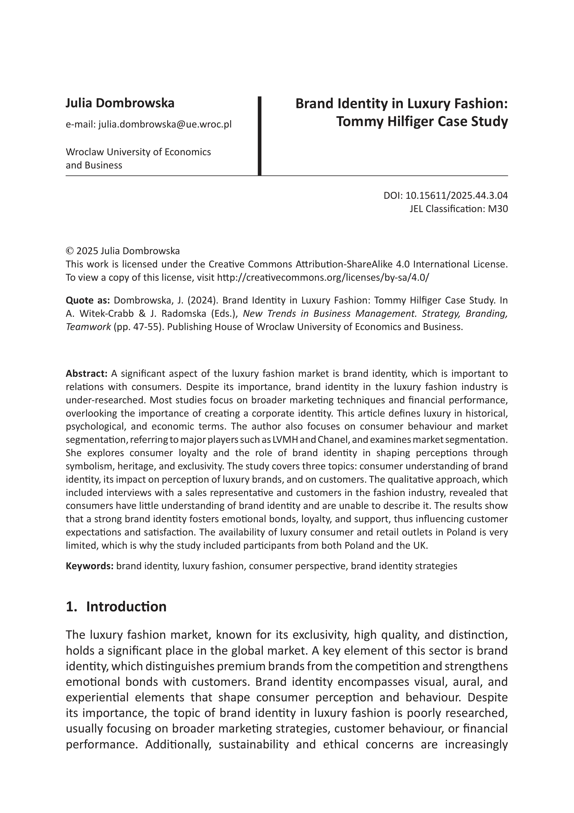 Tommy Hilfiger Case Study — page 1
