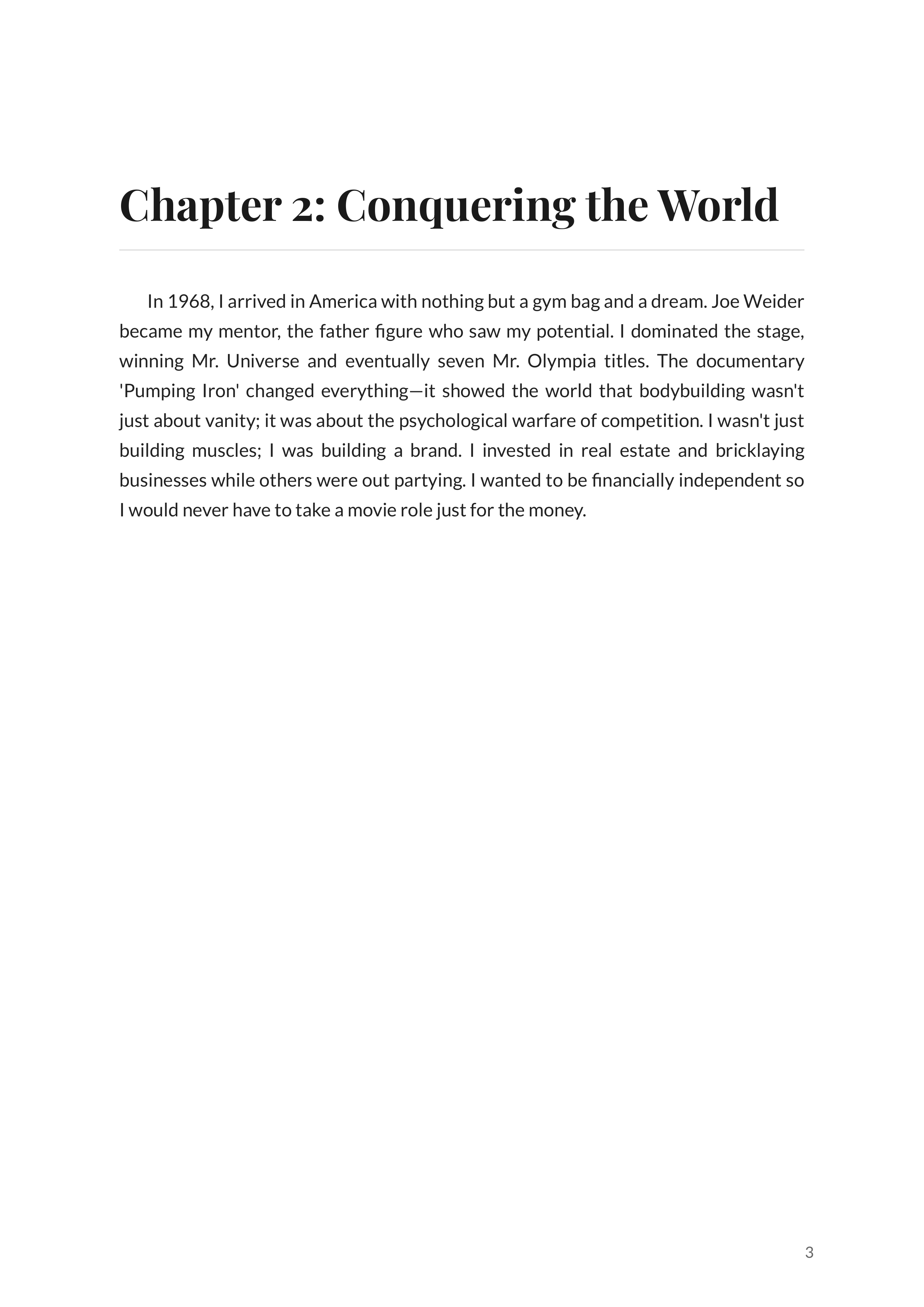 Total Recall by Arnold Schwarzenegger Actor and Governor Autobiography — page 3