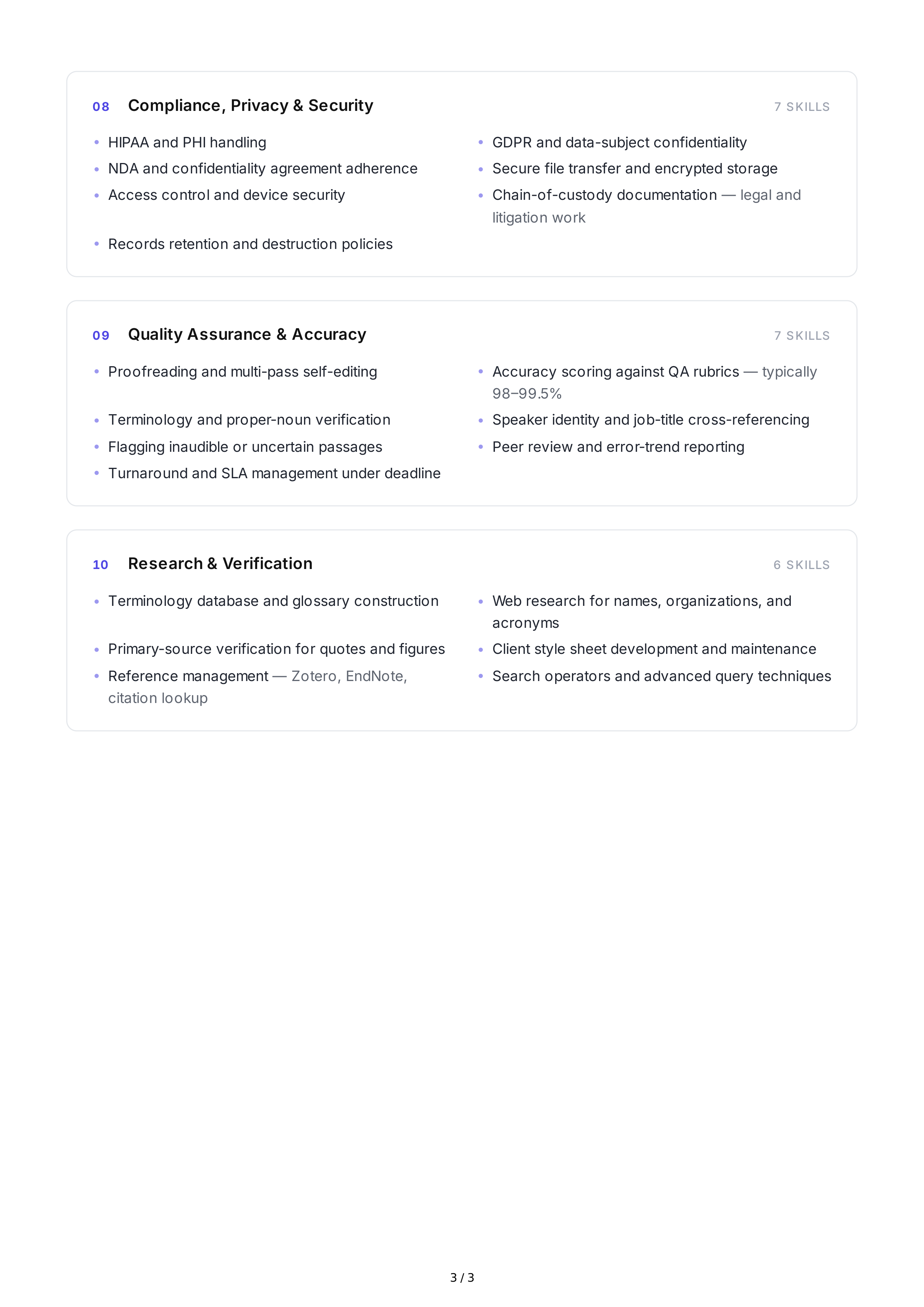 Transcription Hard Skills — page 3