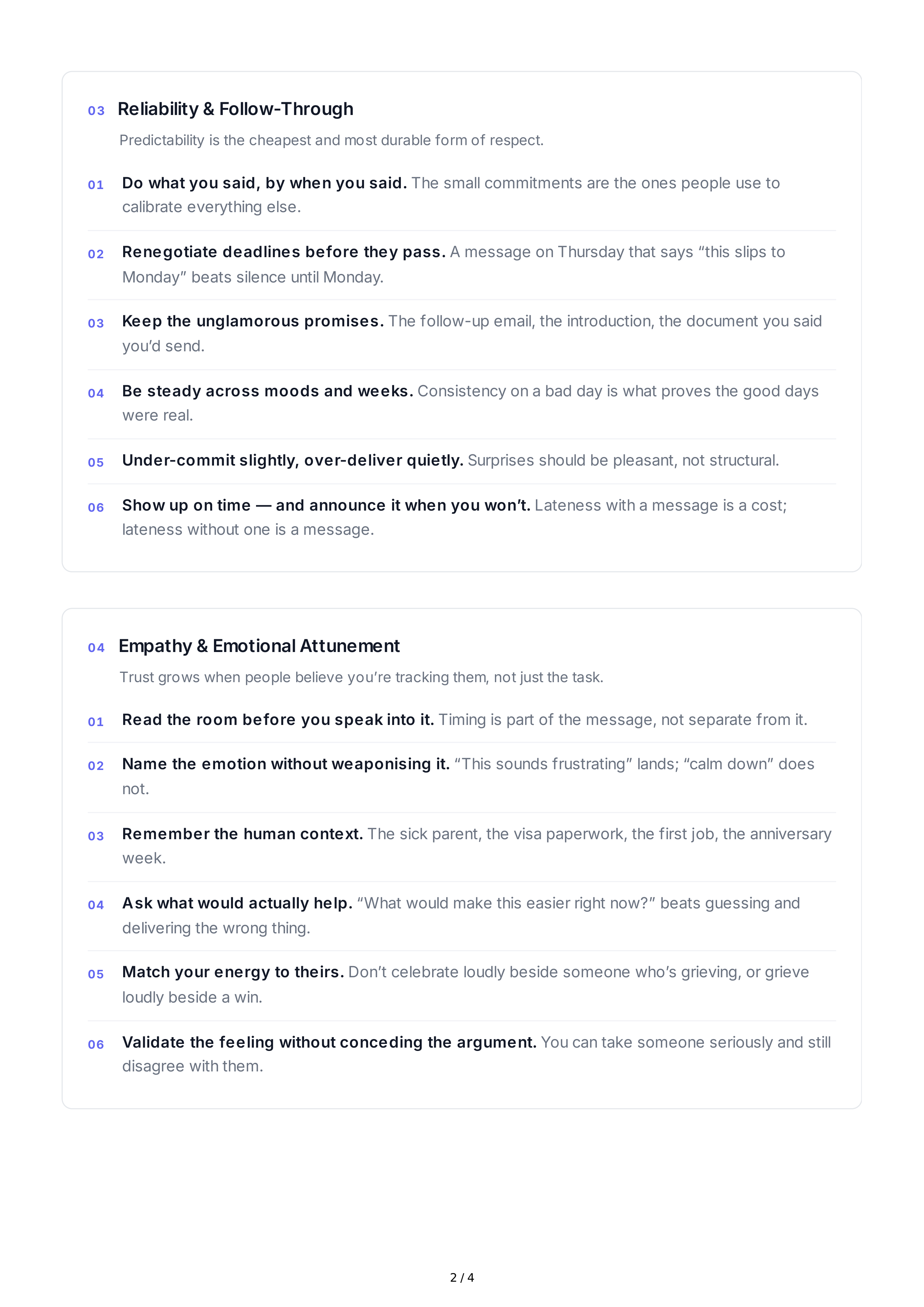Trust Building Interpersonal Skills — page 2