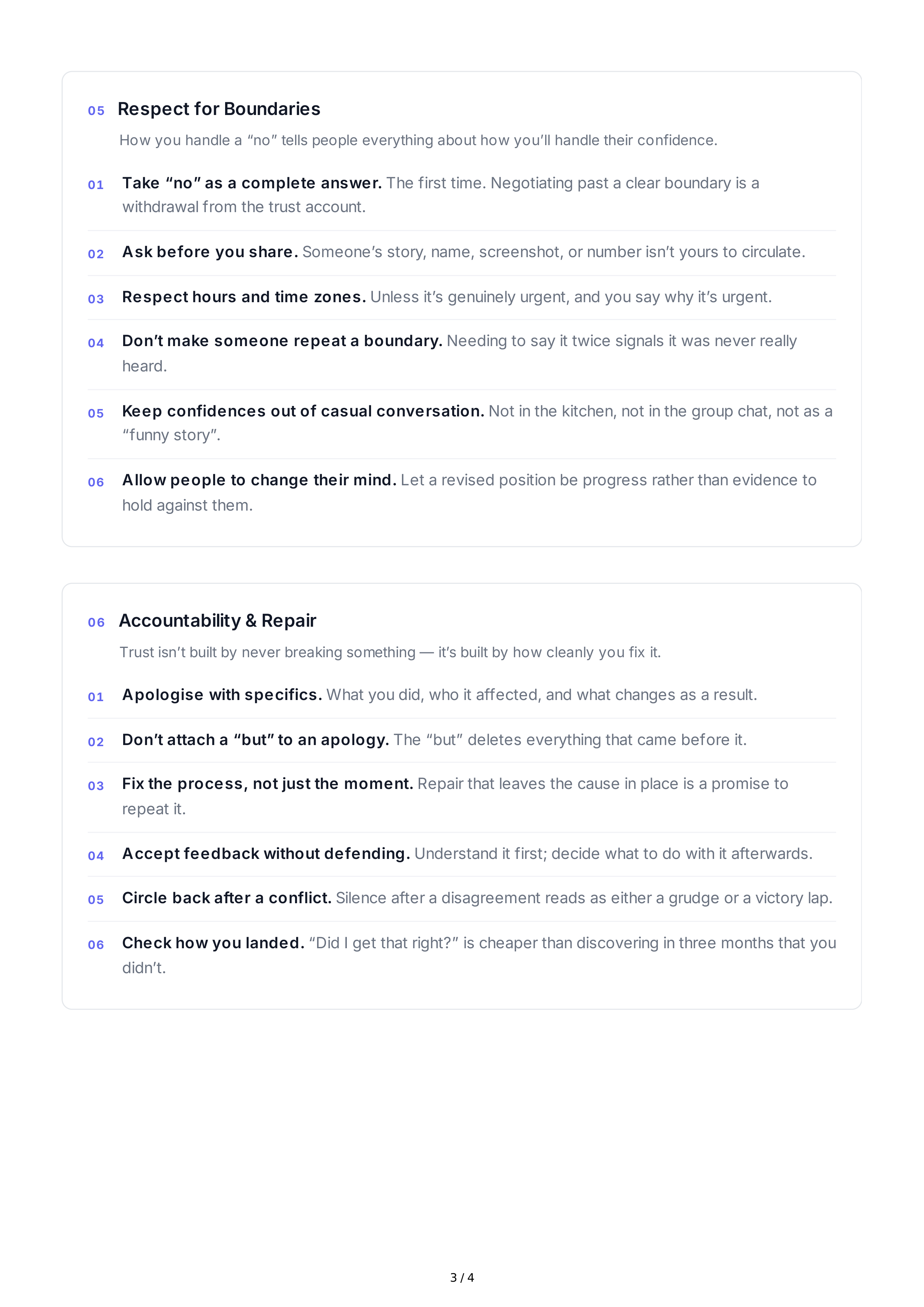 Trust Building Interpersonal Skills — page 3