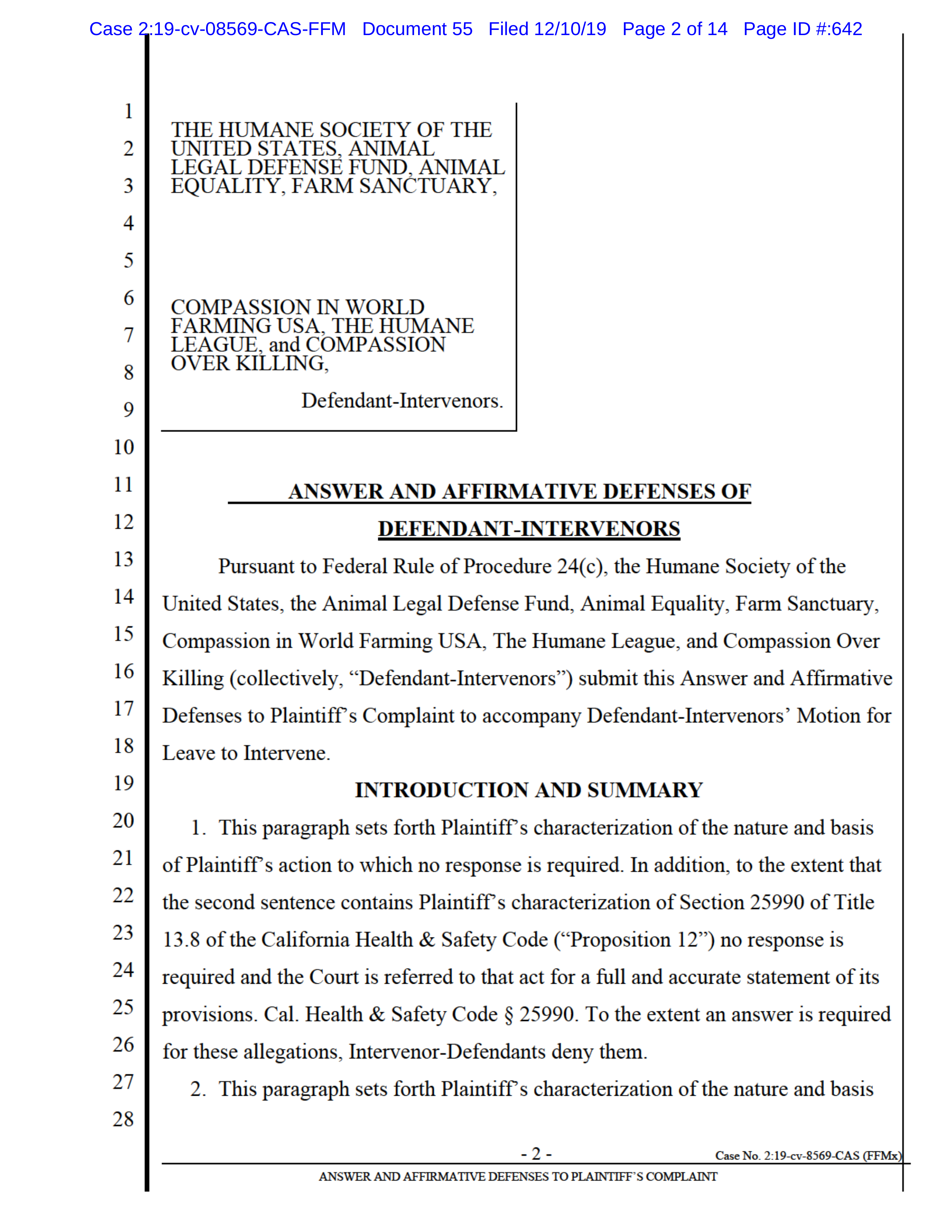 Tyson Foods Proposal  — page 103