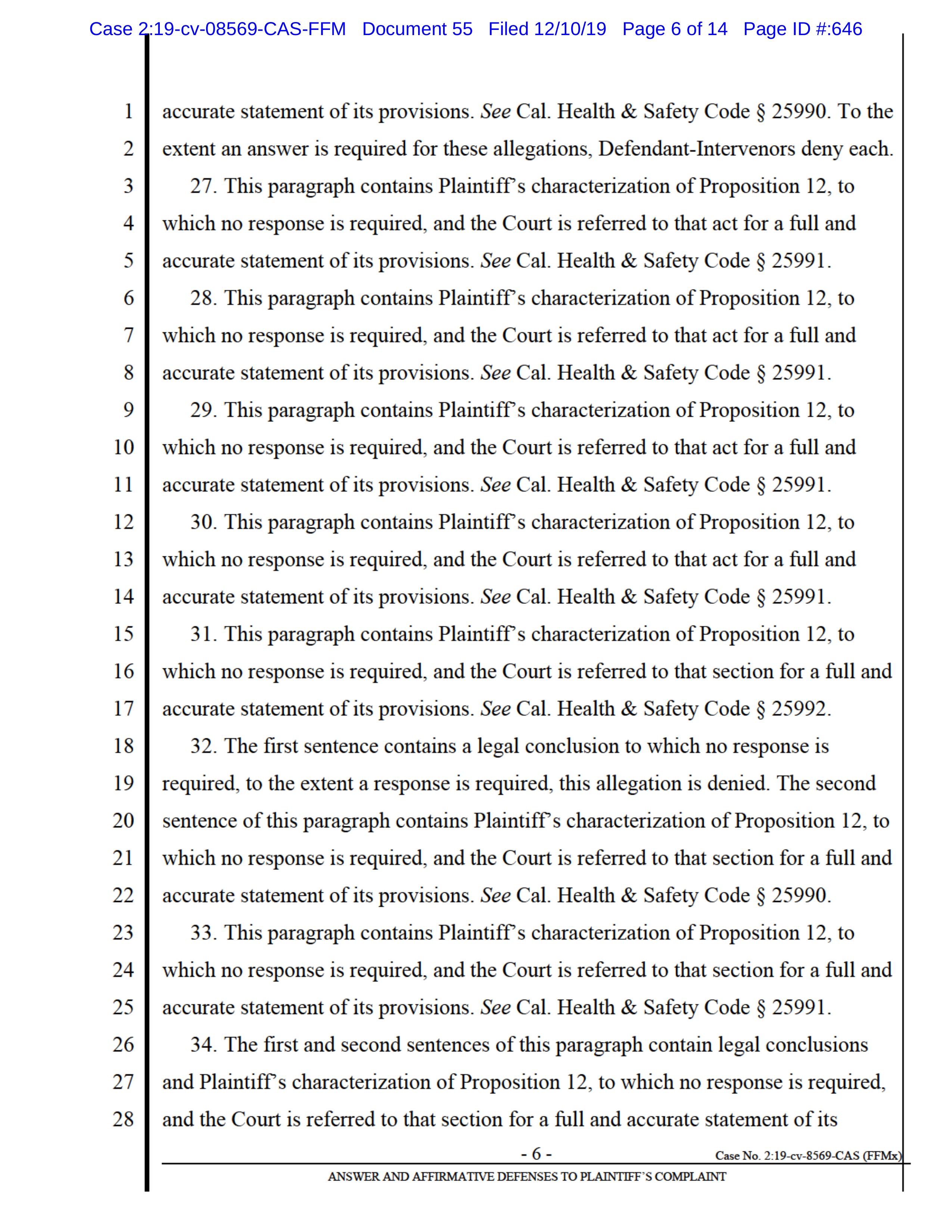 Tyson Foods Proposal  — page 107