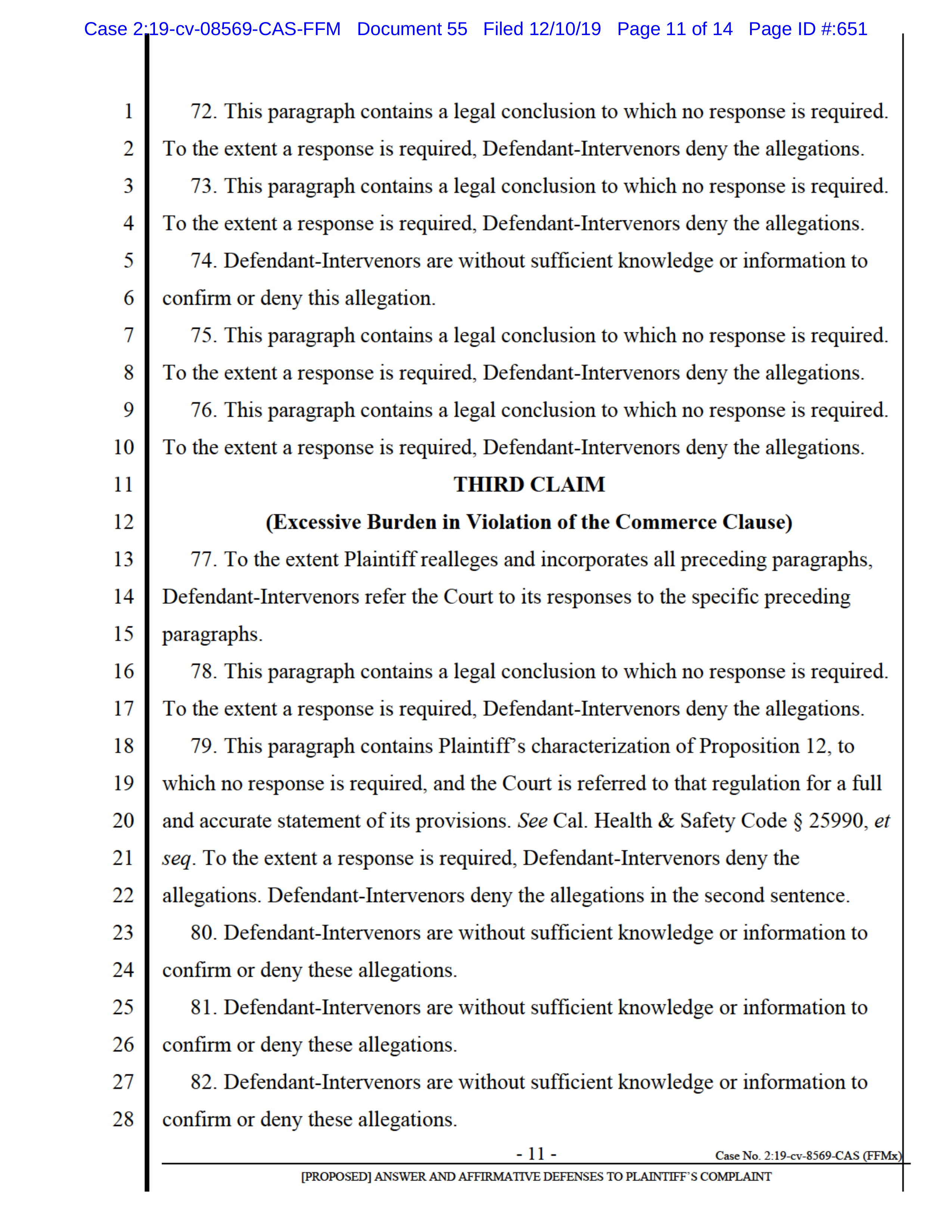 Tyson Foods Proposal  — page 112