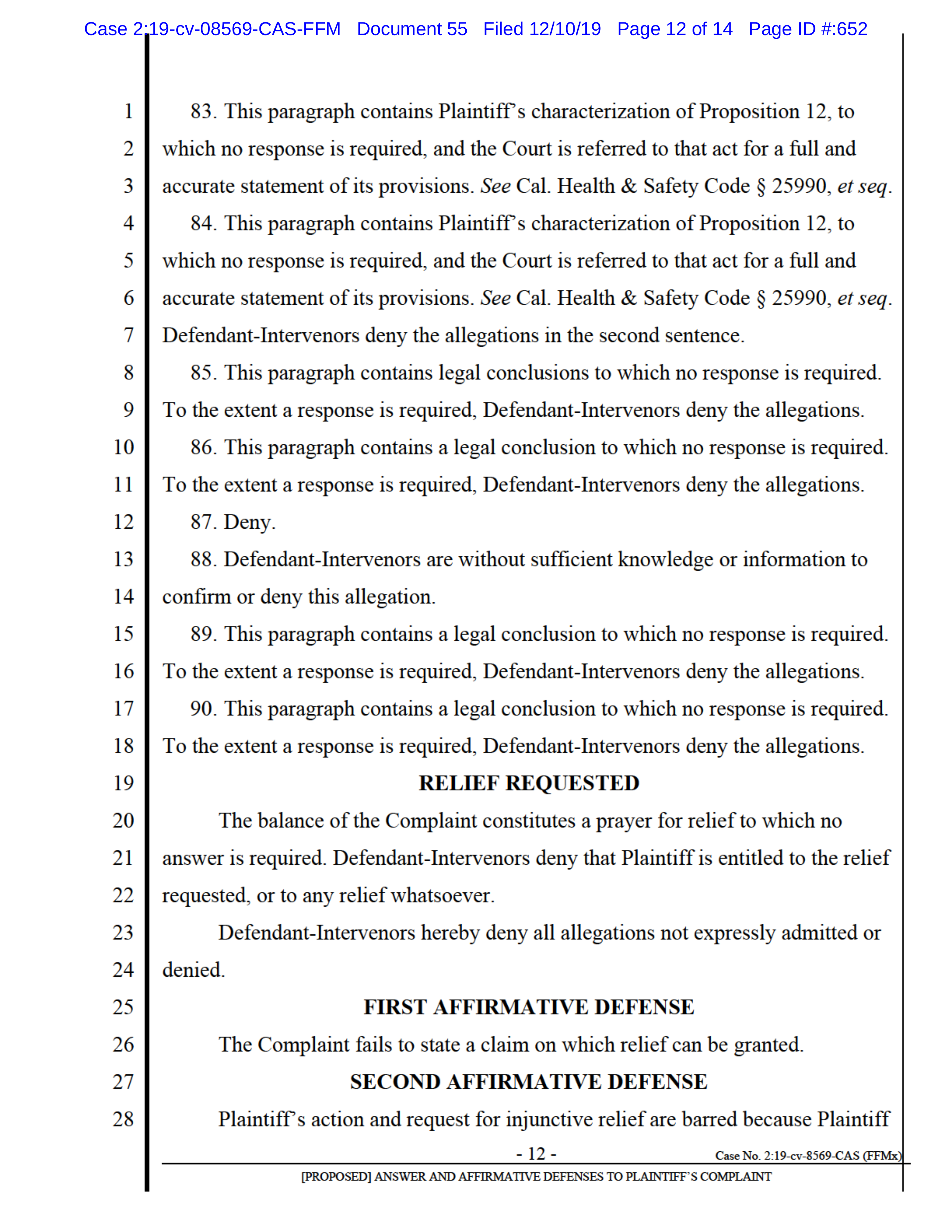 Tyson Foods Proposal  — page 113