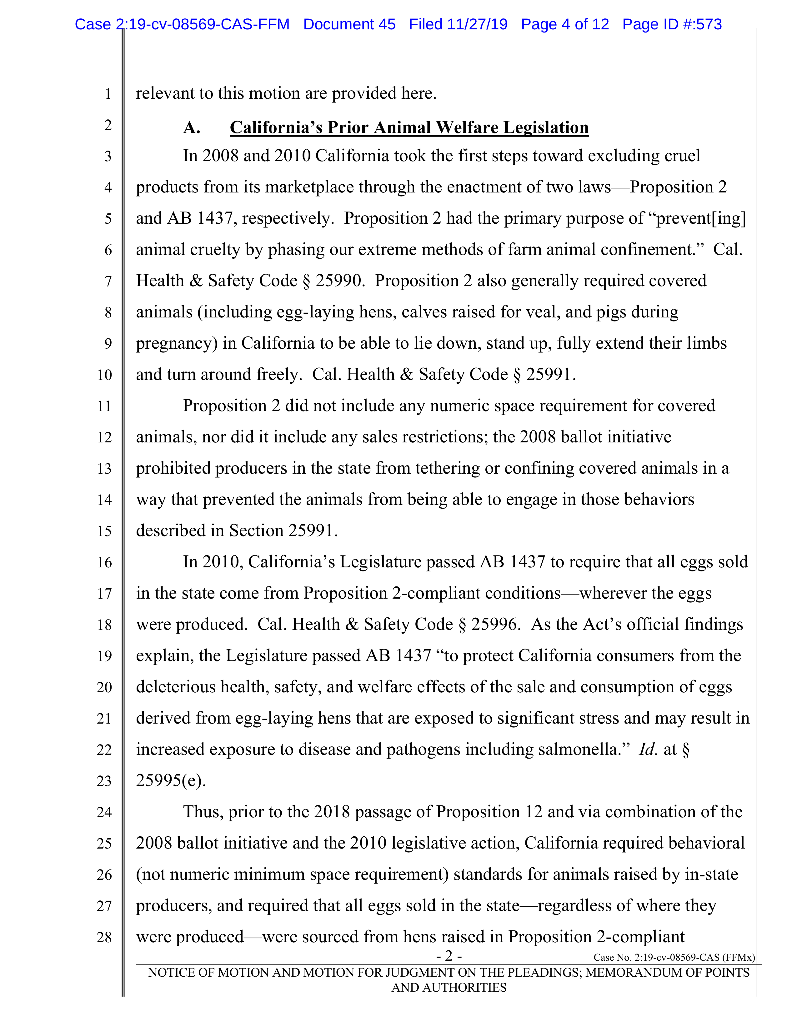 Tyson Foods Proposal  — page 120
