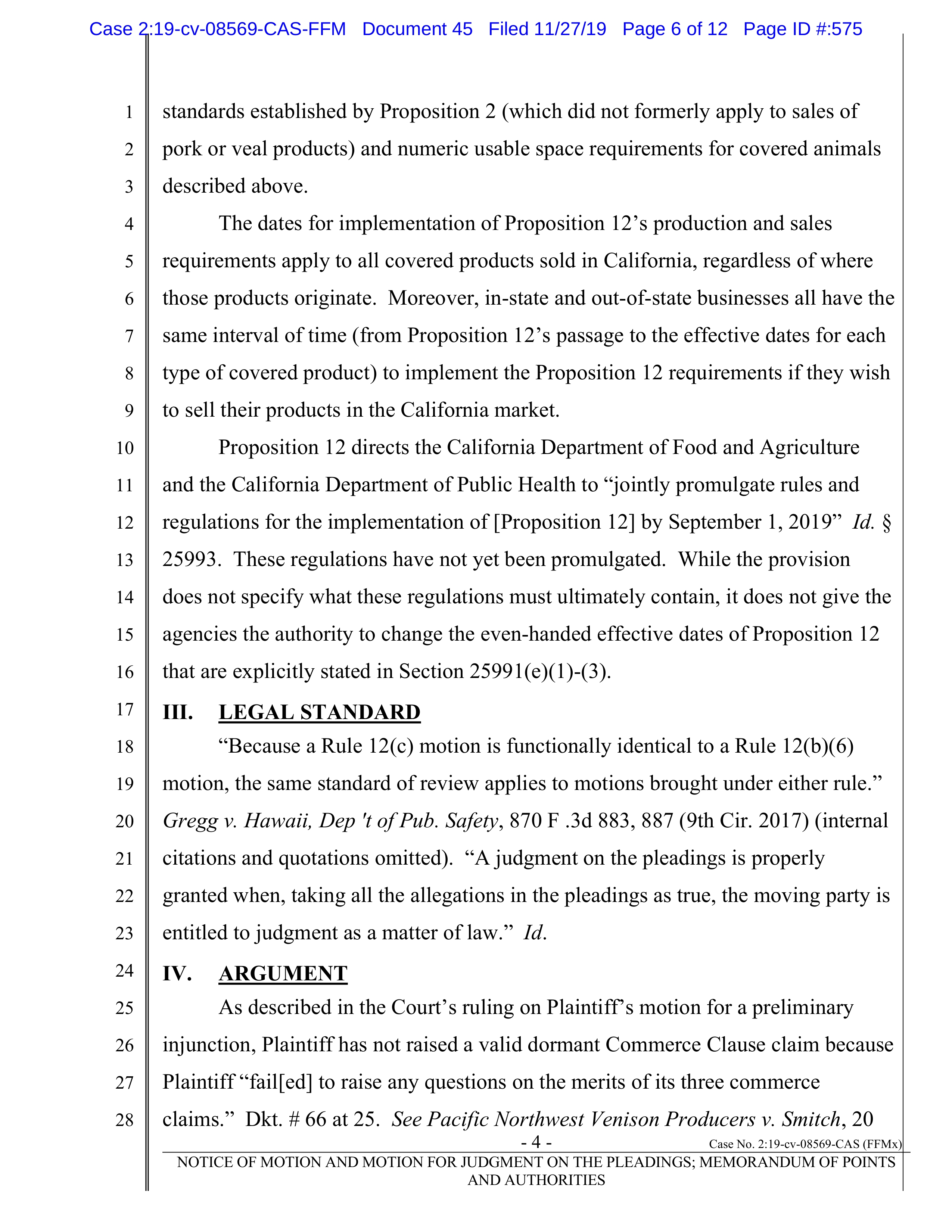 Tyson Foods Proposal  — page 122