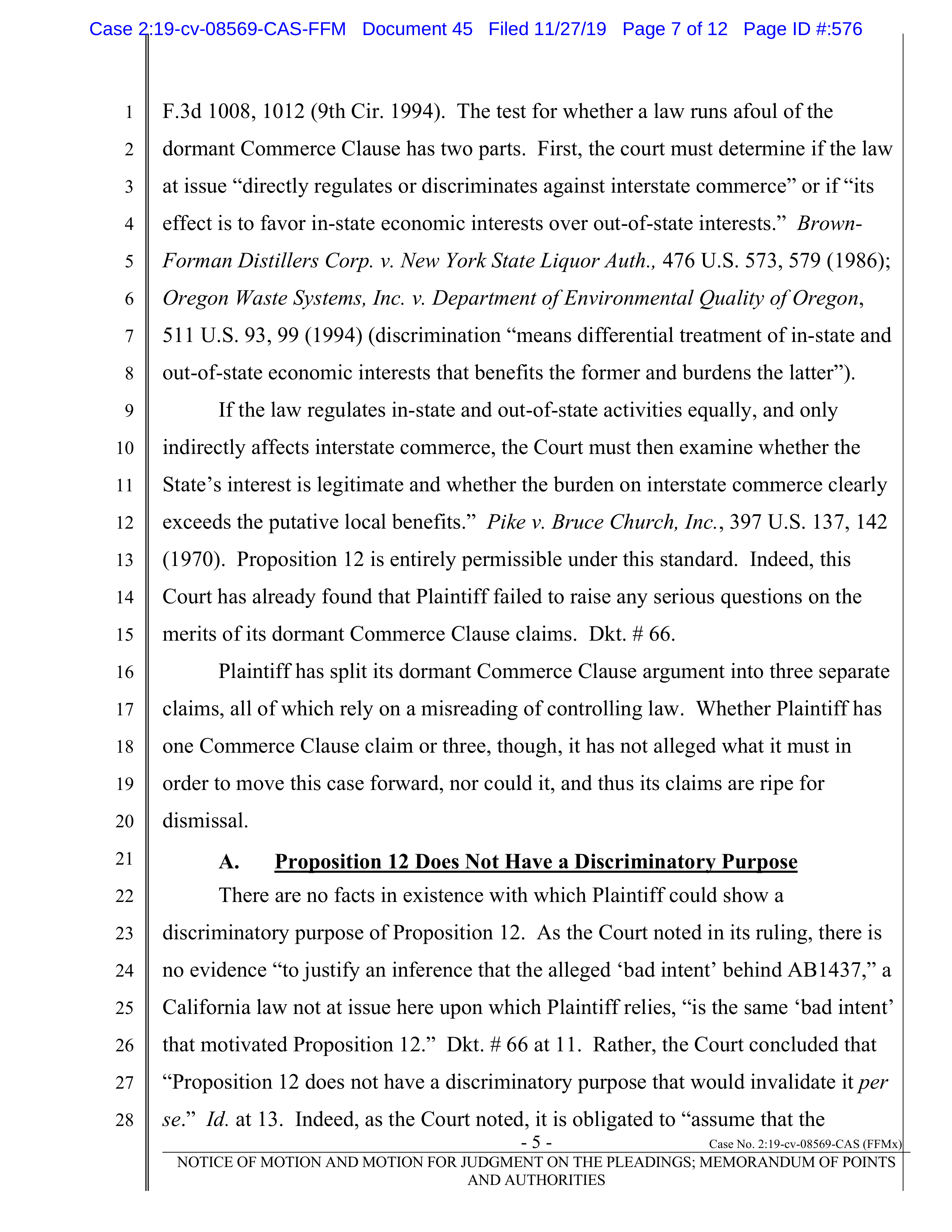 Tyson Foods Proposal  — page 123