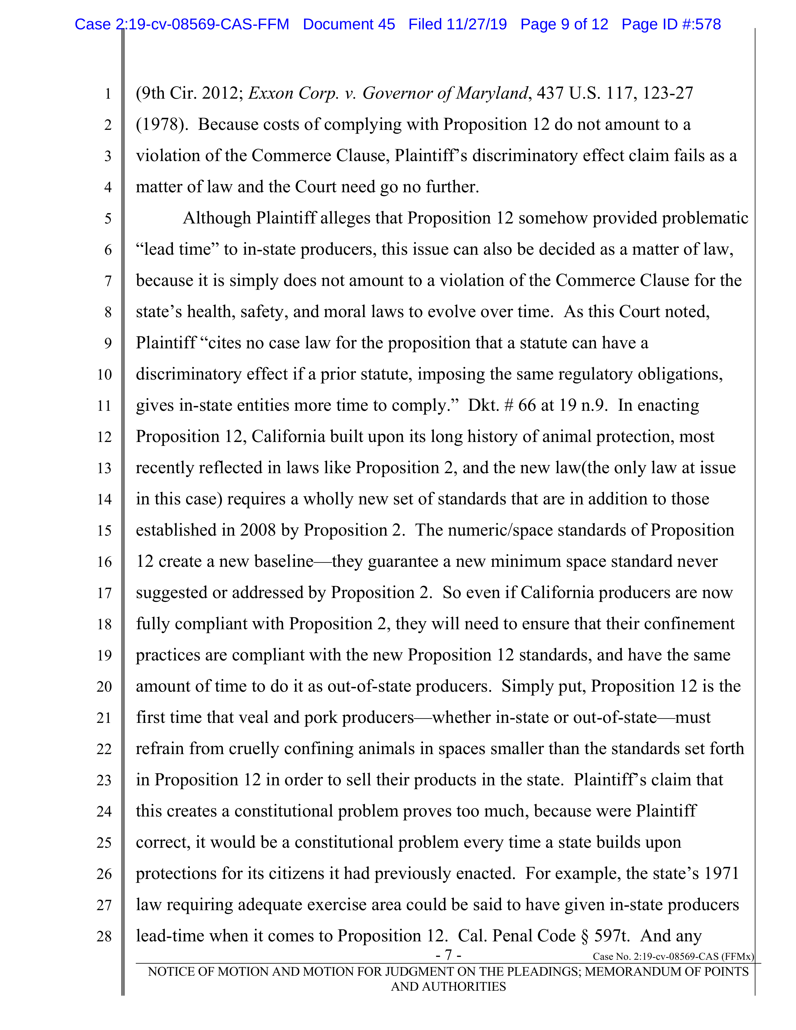 Tyson Foods Proposal  — page 125