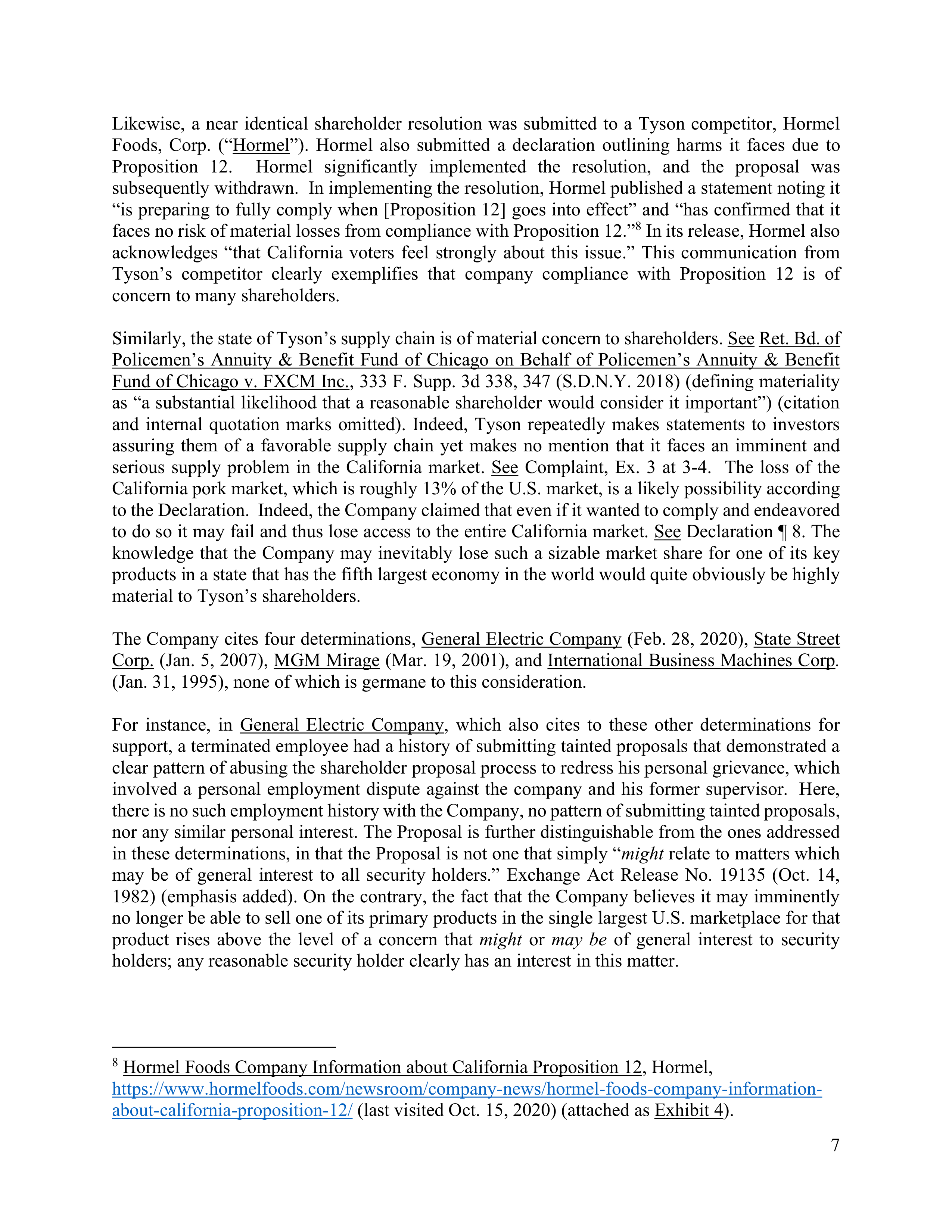 Tyson Foods Proposal  — page 14
