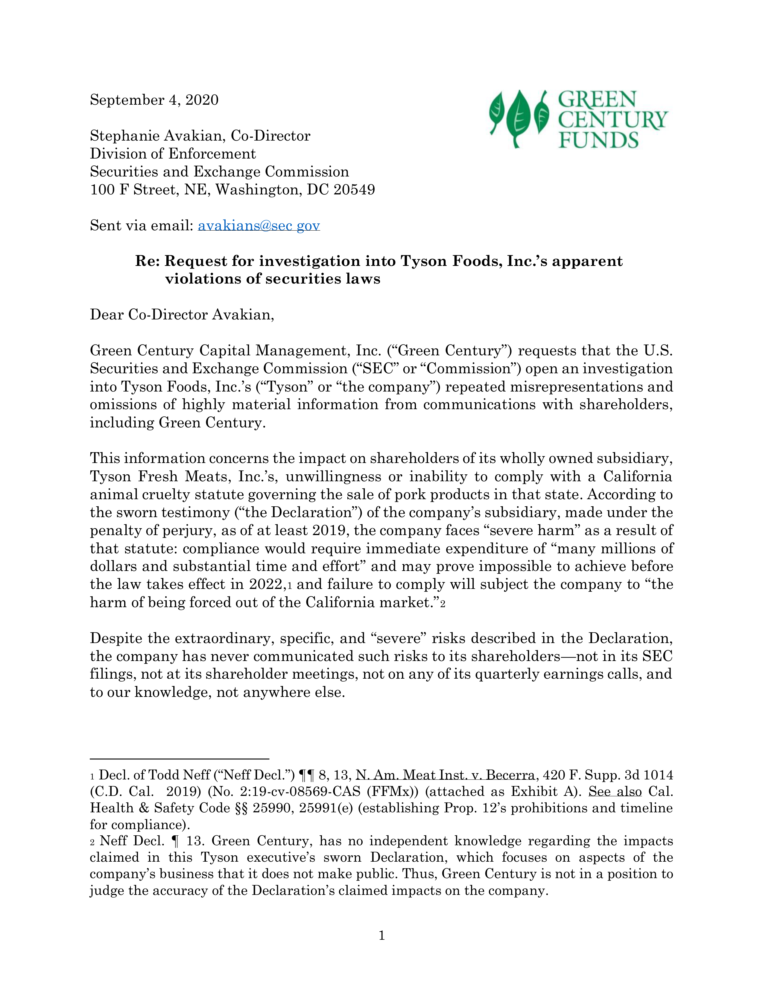 Tyson Foods Proposal  — page 33