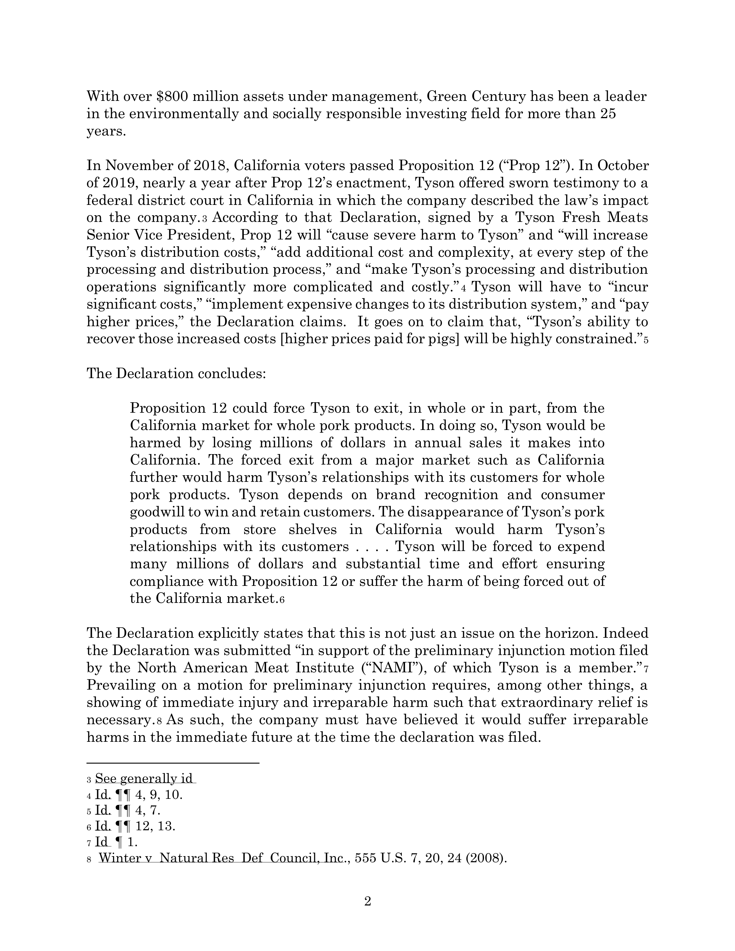 Tyson Foods Proposal  — page 34