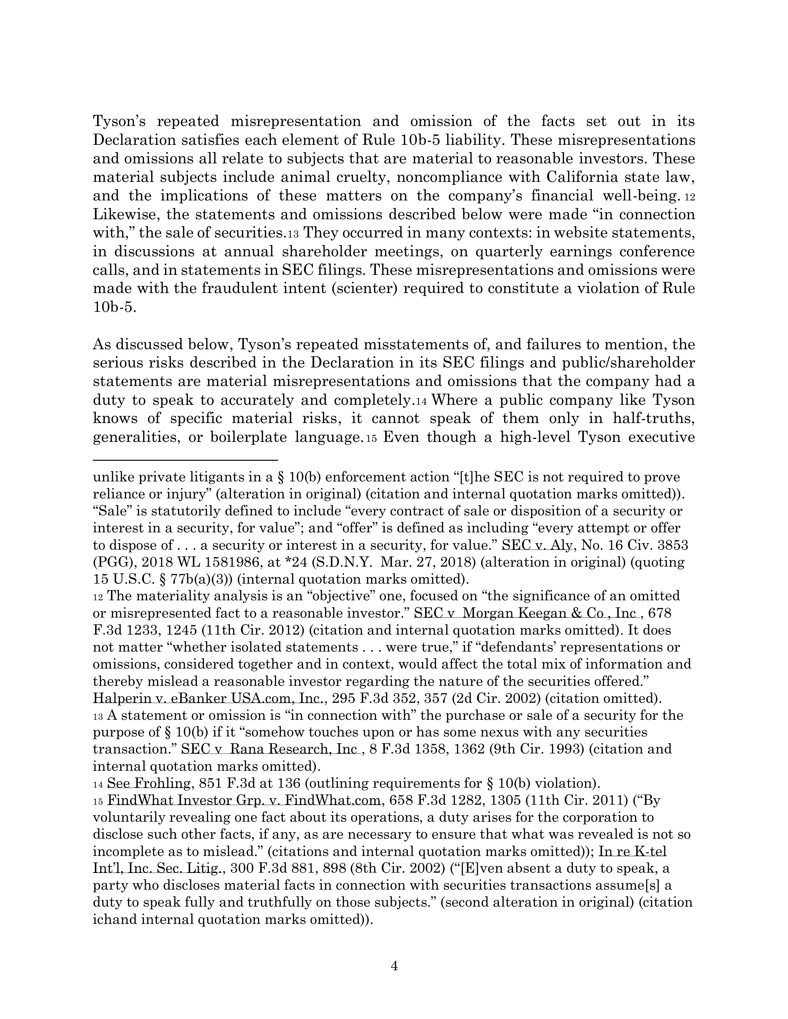 Tyson Foods Proposal  — page 36
