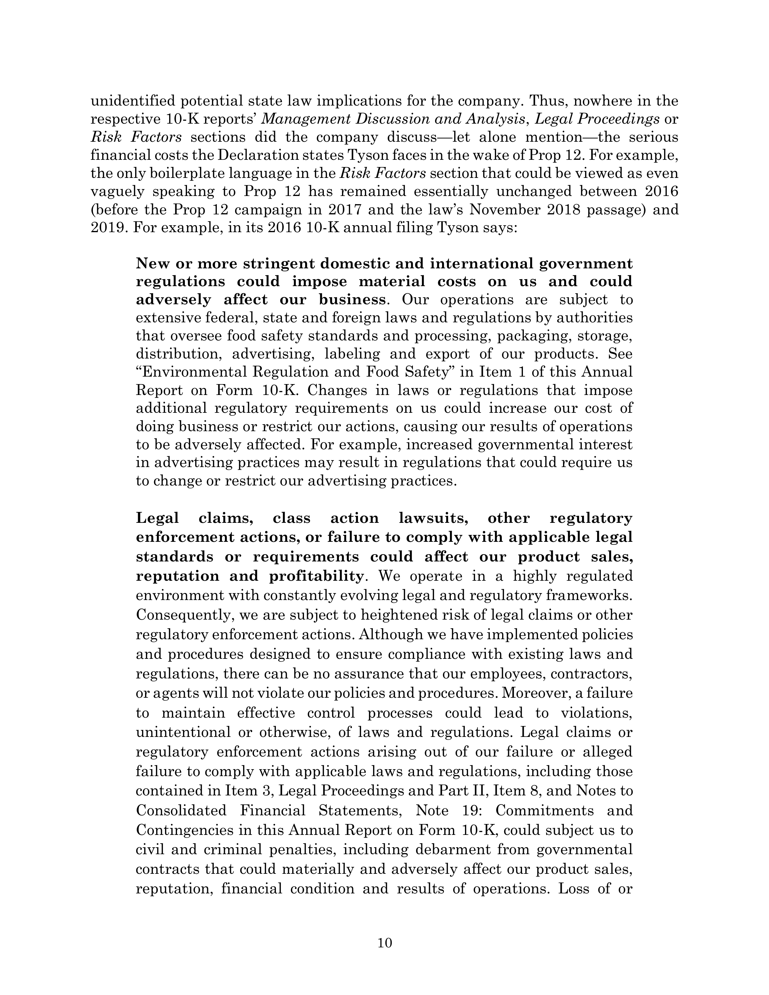 Tyson Foods Proposal  — page 42
