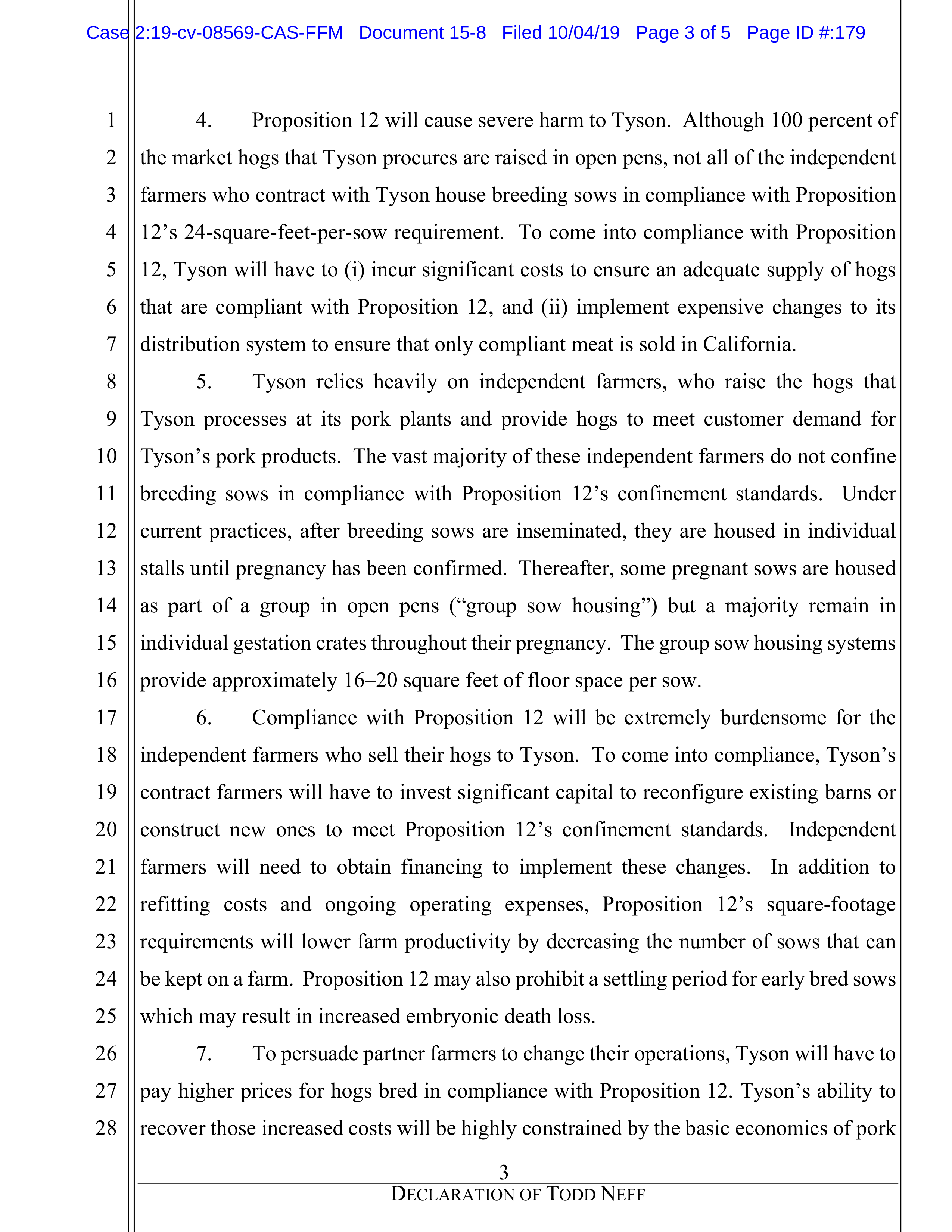Tyson Foods Proposal  — page 49