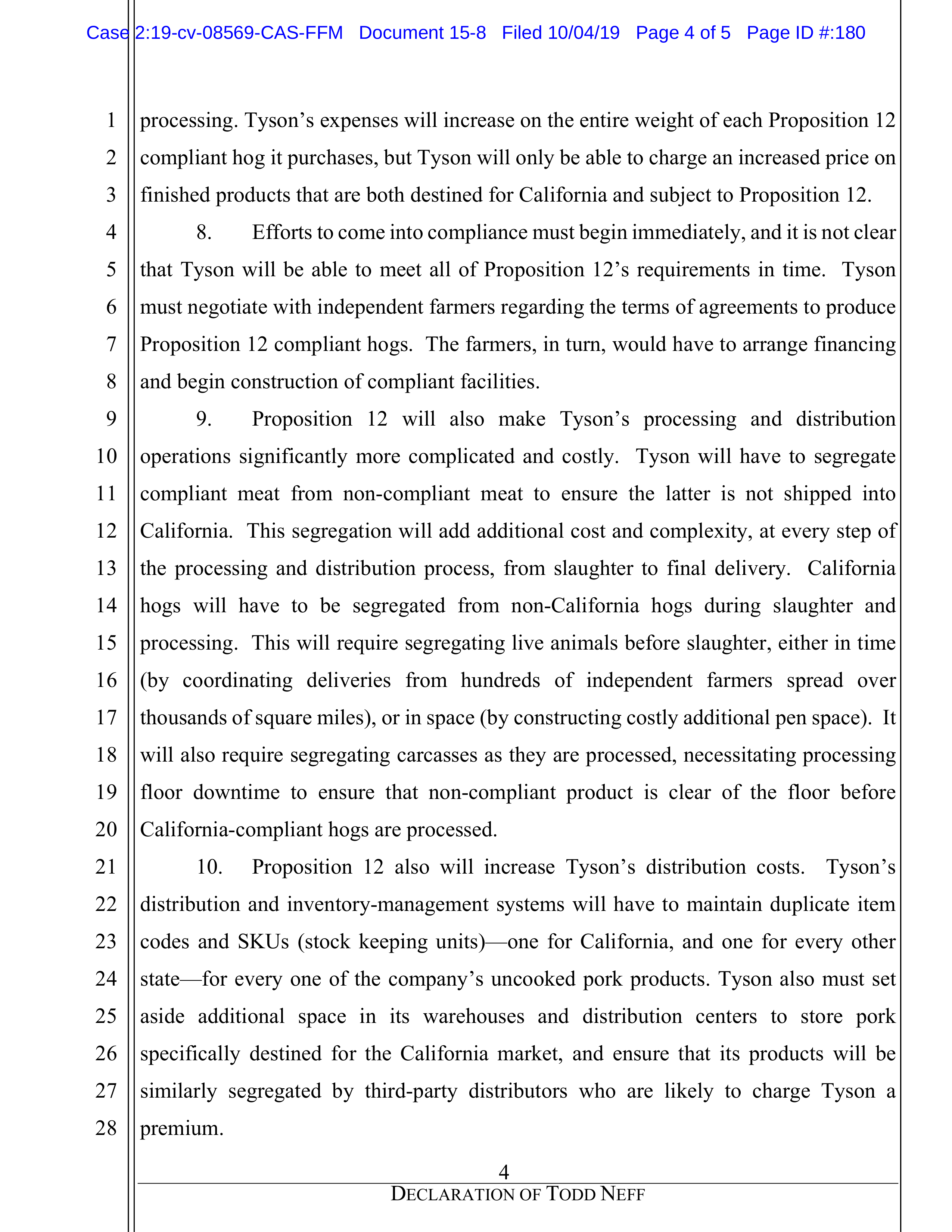 Tyson Foods Proposal  — page 50