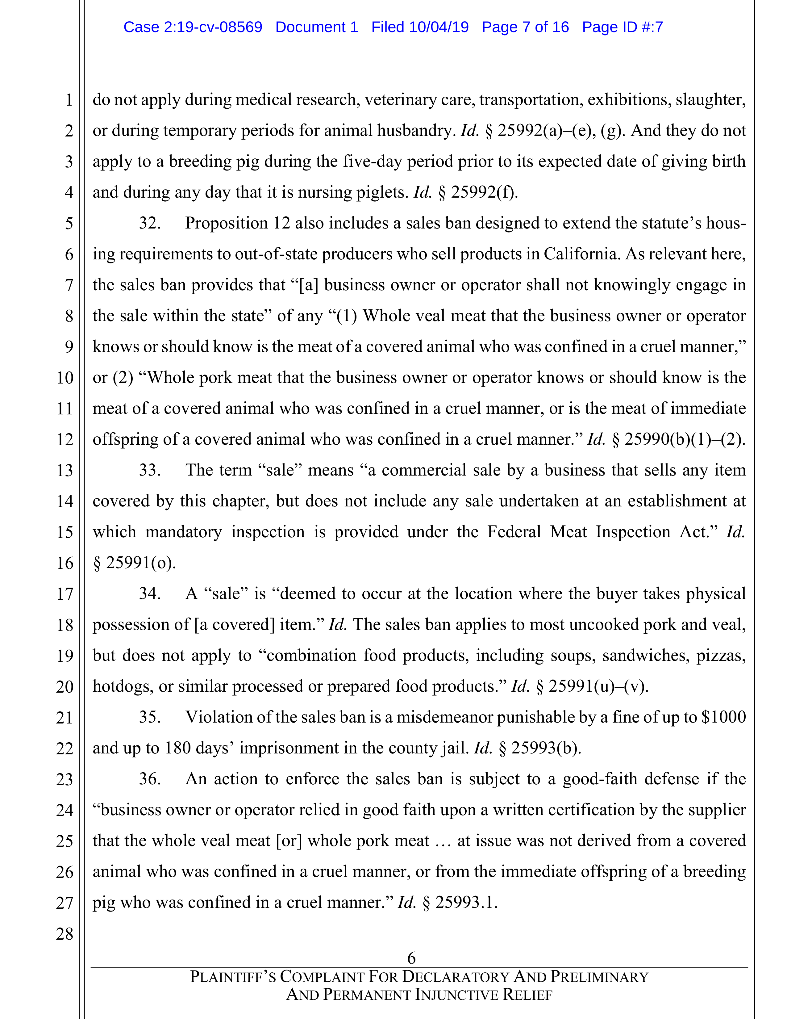 Tyson Foods Proposal  — page 70