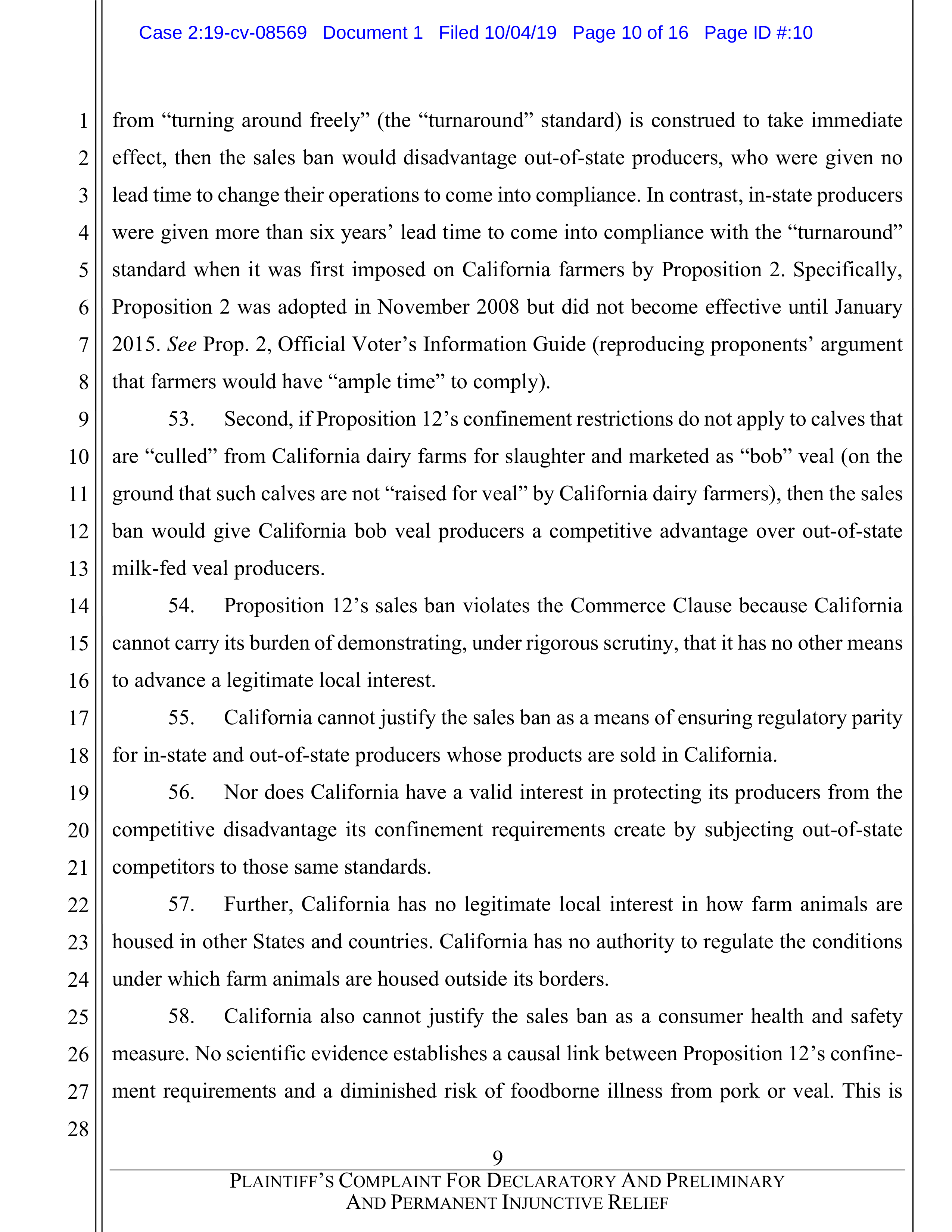 Tyson Foods Proposal  — page 73