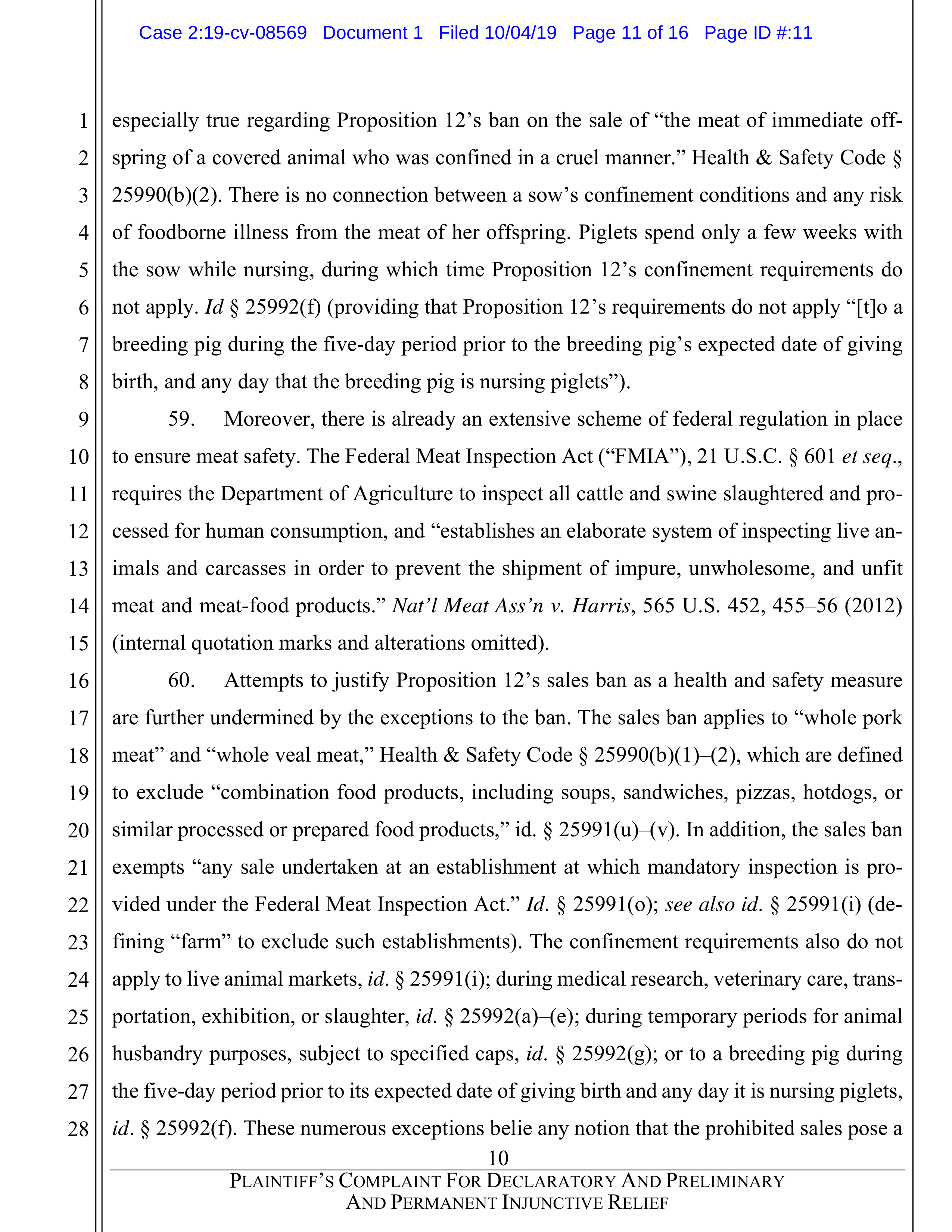 Tyson Foods Proposal  — page 74