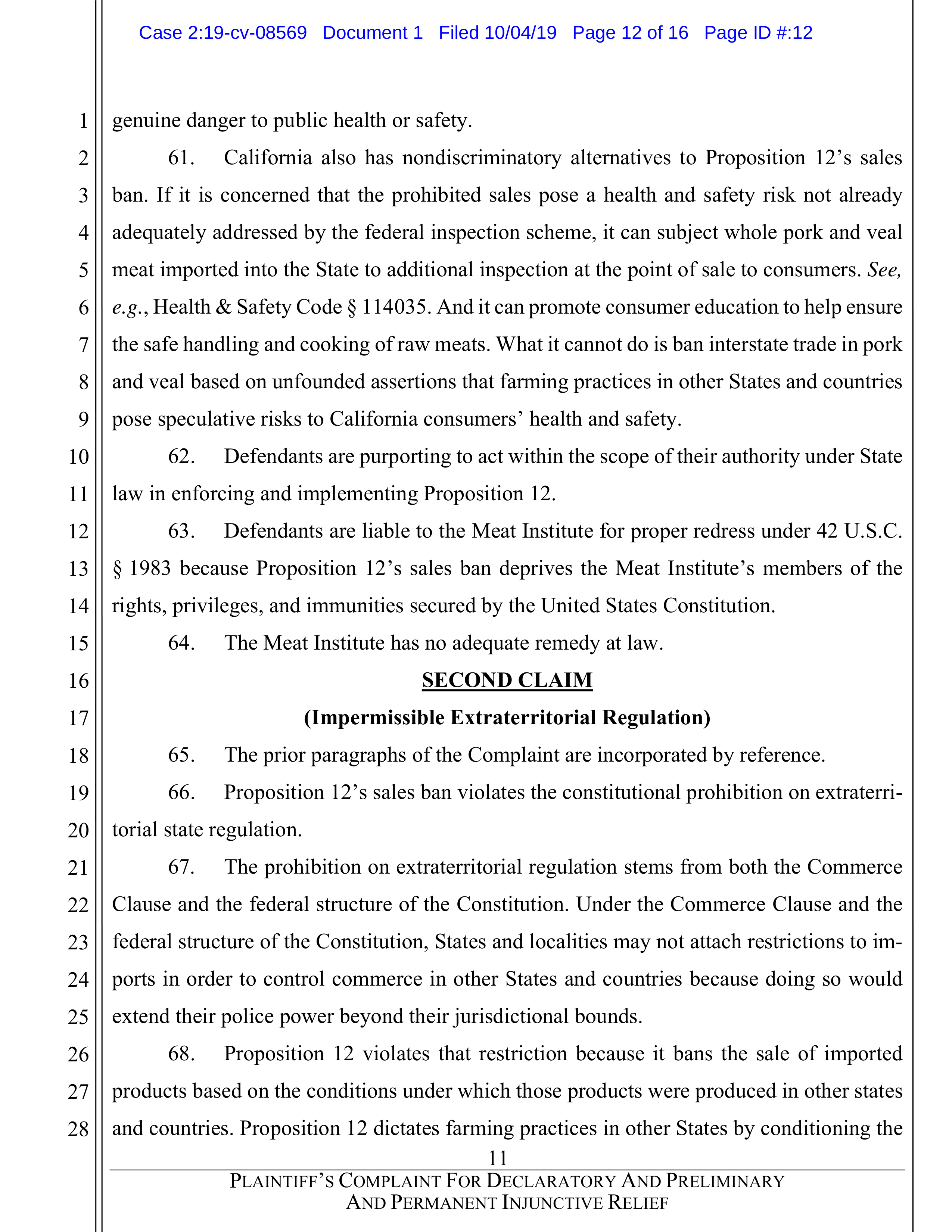 Tyson Foods Proposal  — page 75