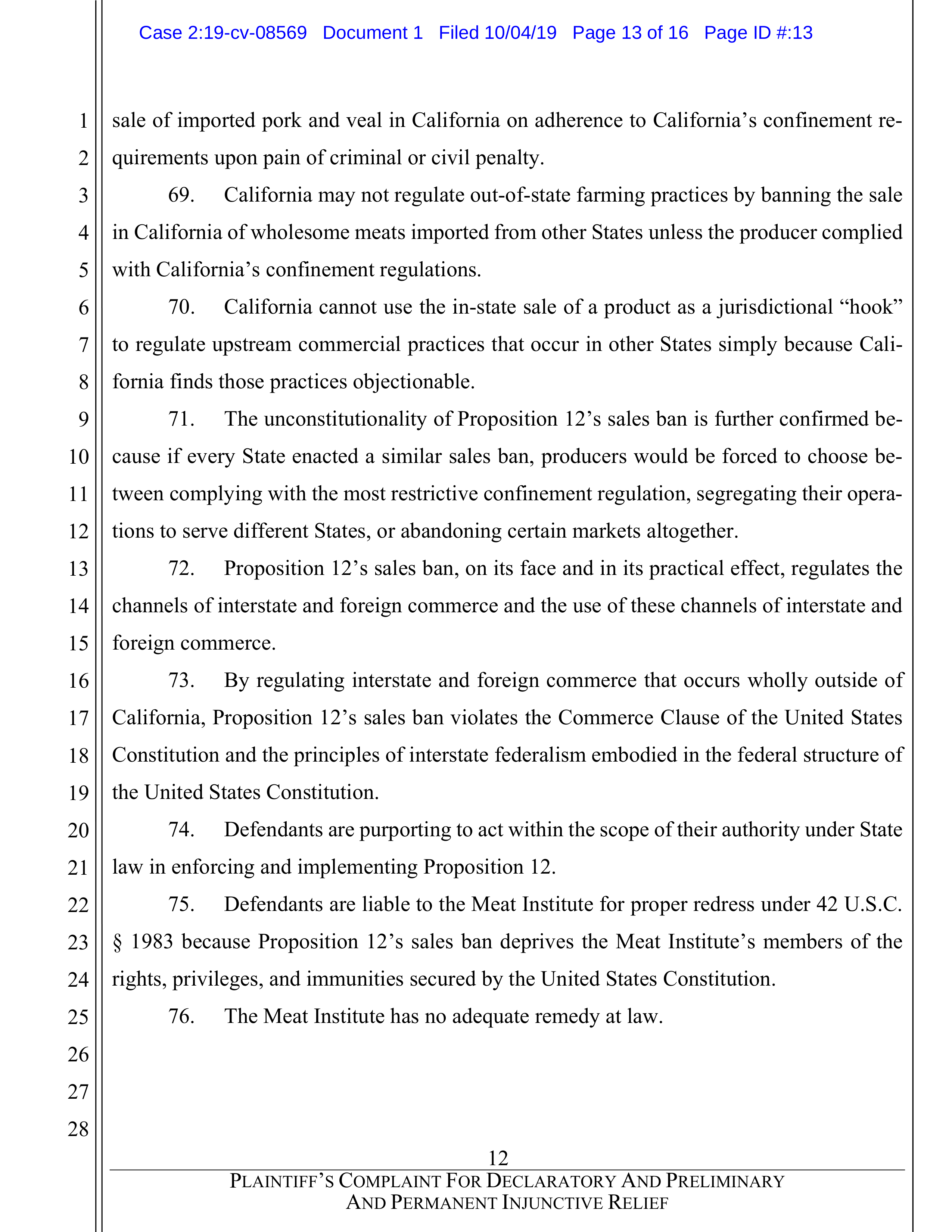 Tyson Foods Proposal  — page 76