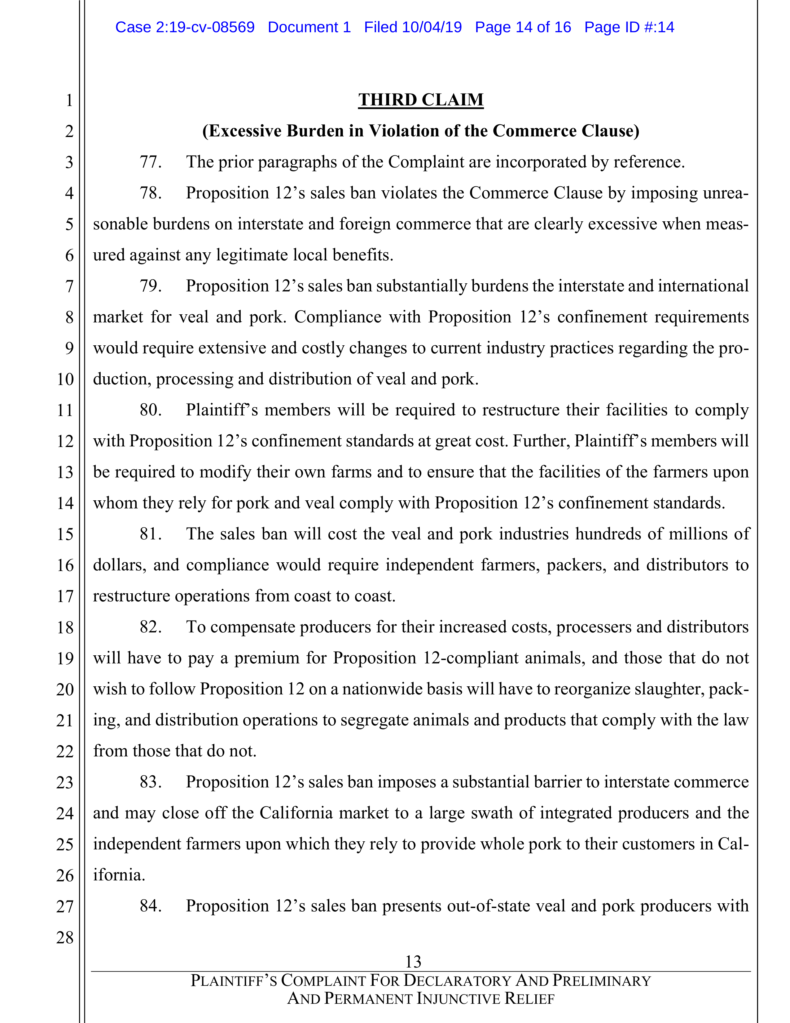 Tyson Foods Proposal  — page 77