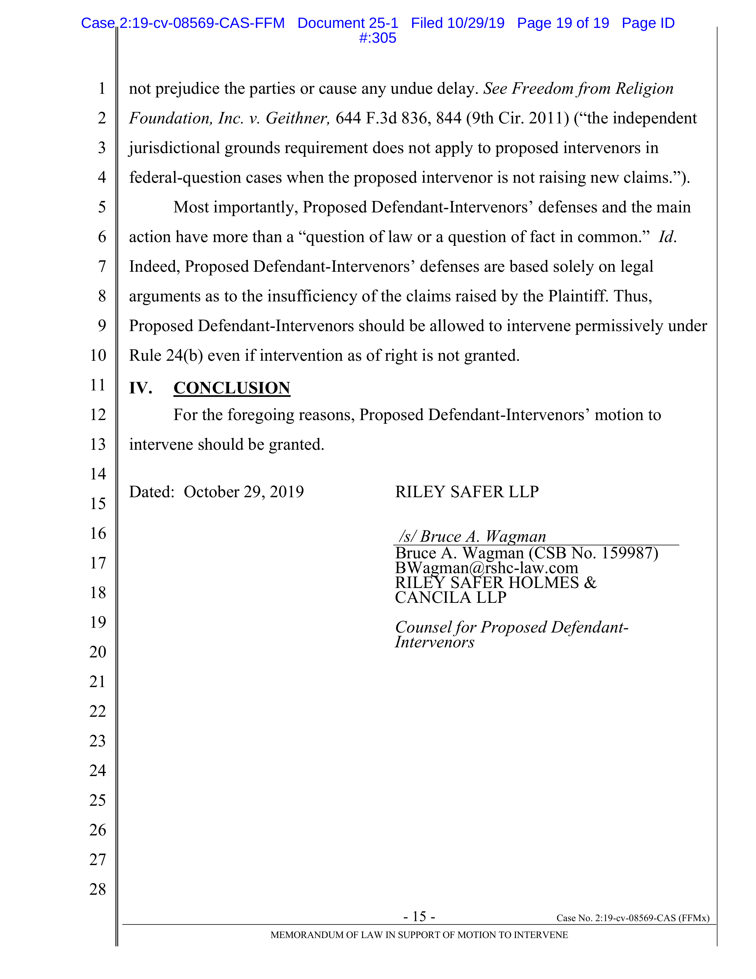 Tyson Foods Proposal  — page 99