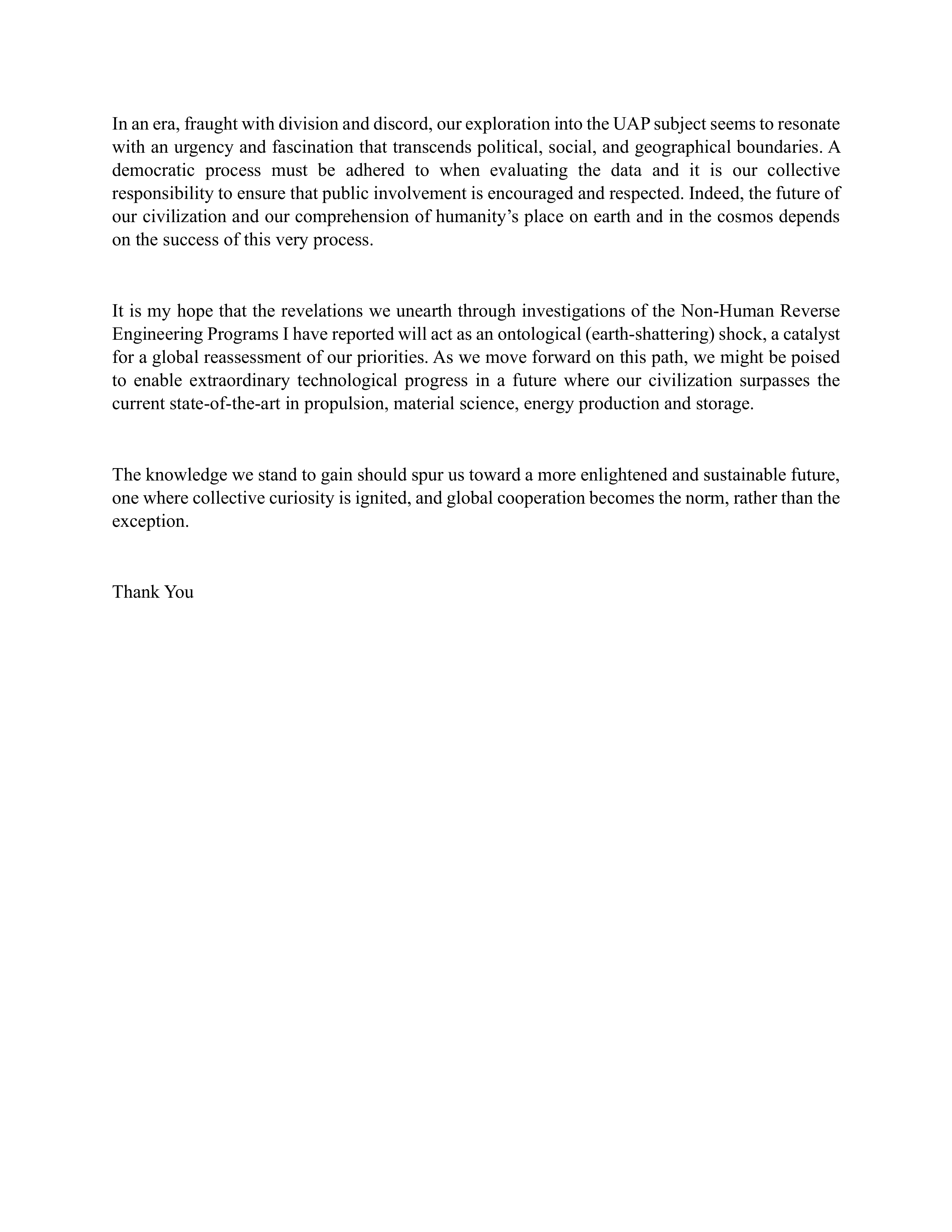 UAP Congressional Opening Statement — page 3