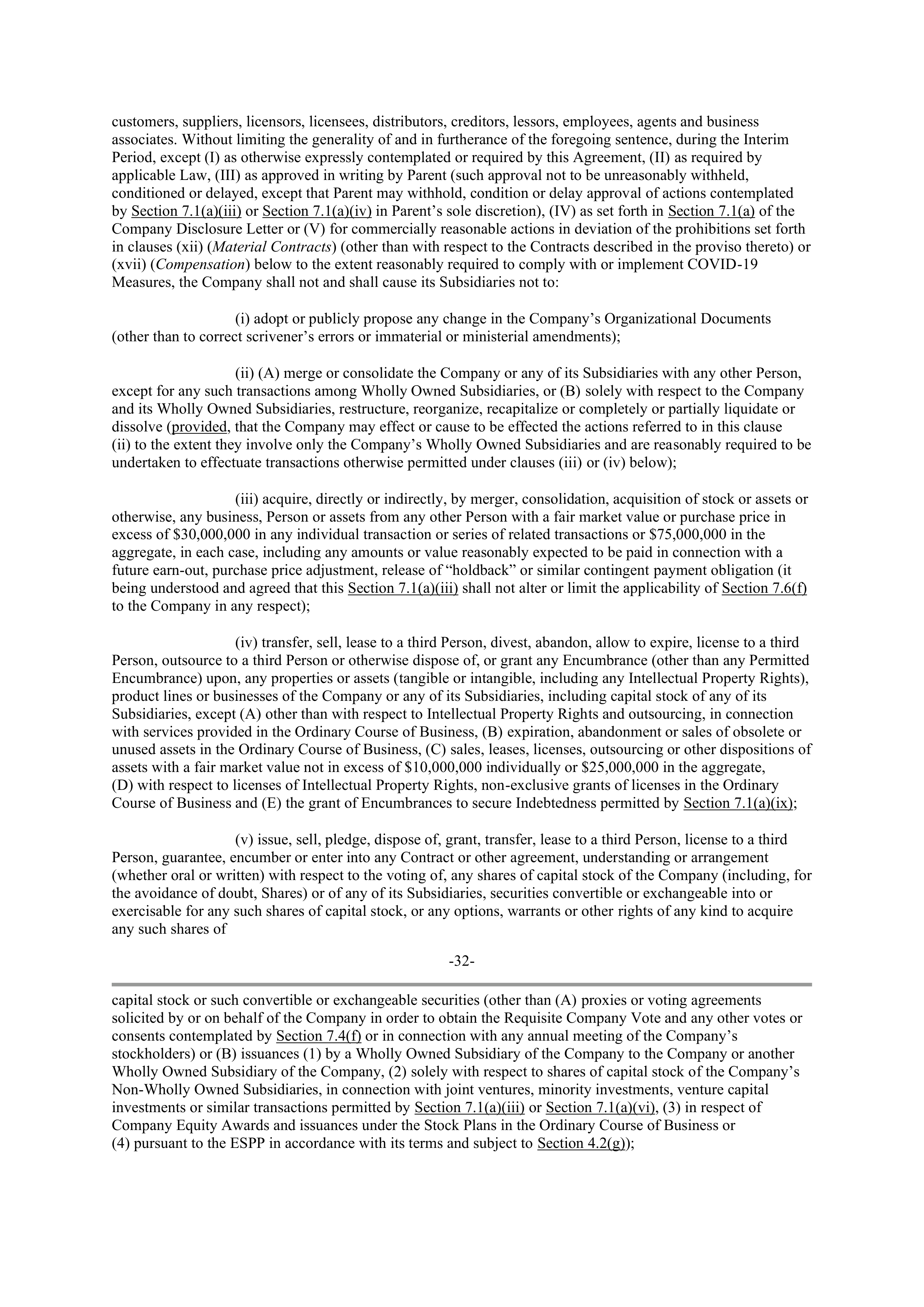 UNITEDHEALTH GROUP Merger Contractor — page 33