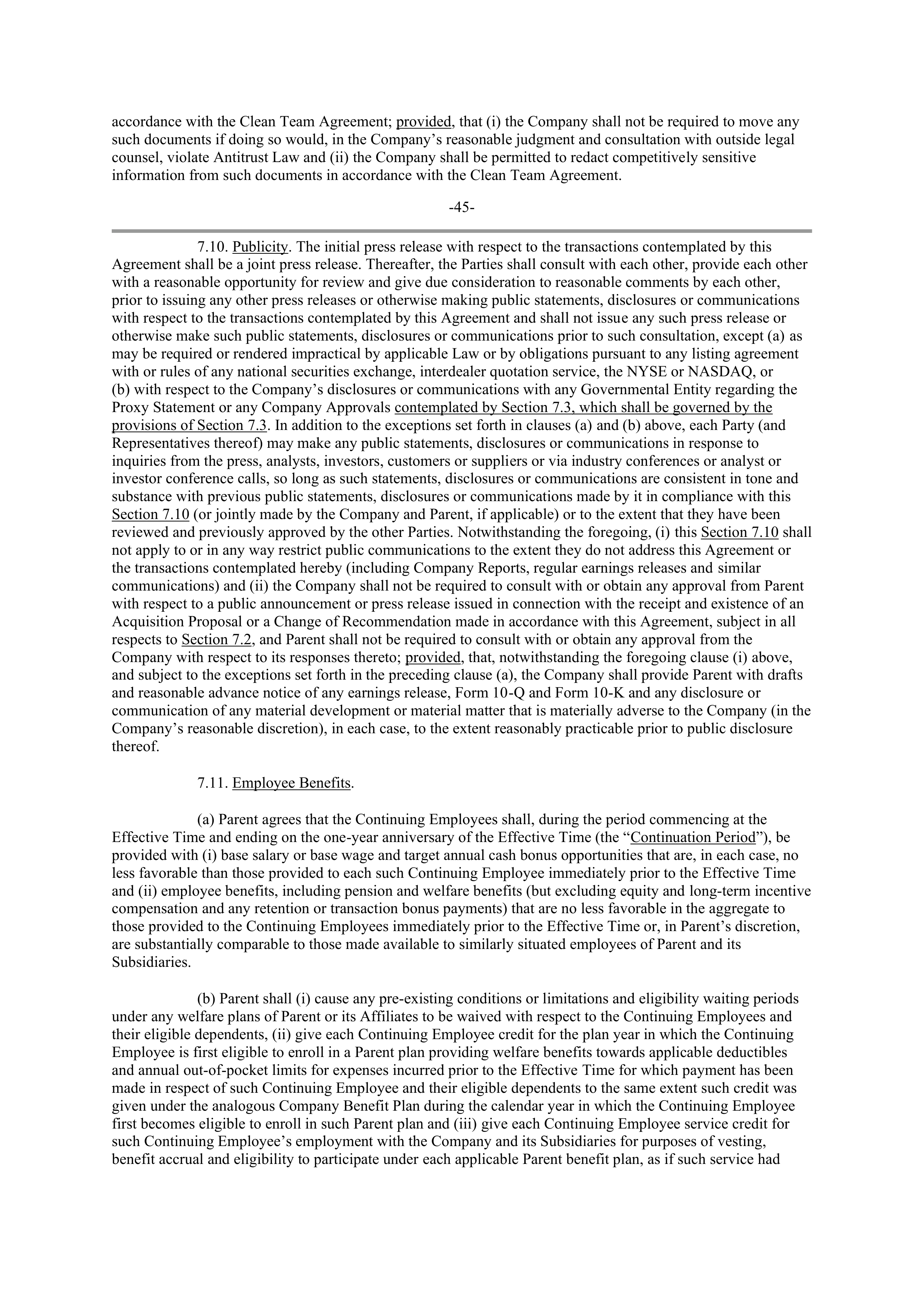 UNITEDHEALTH GROUP Merger Contractor — page 46