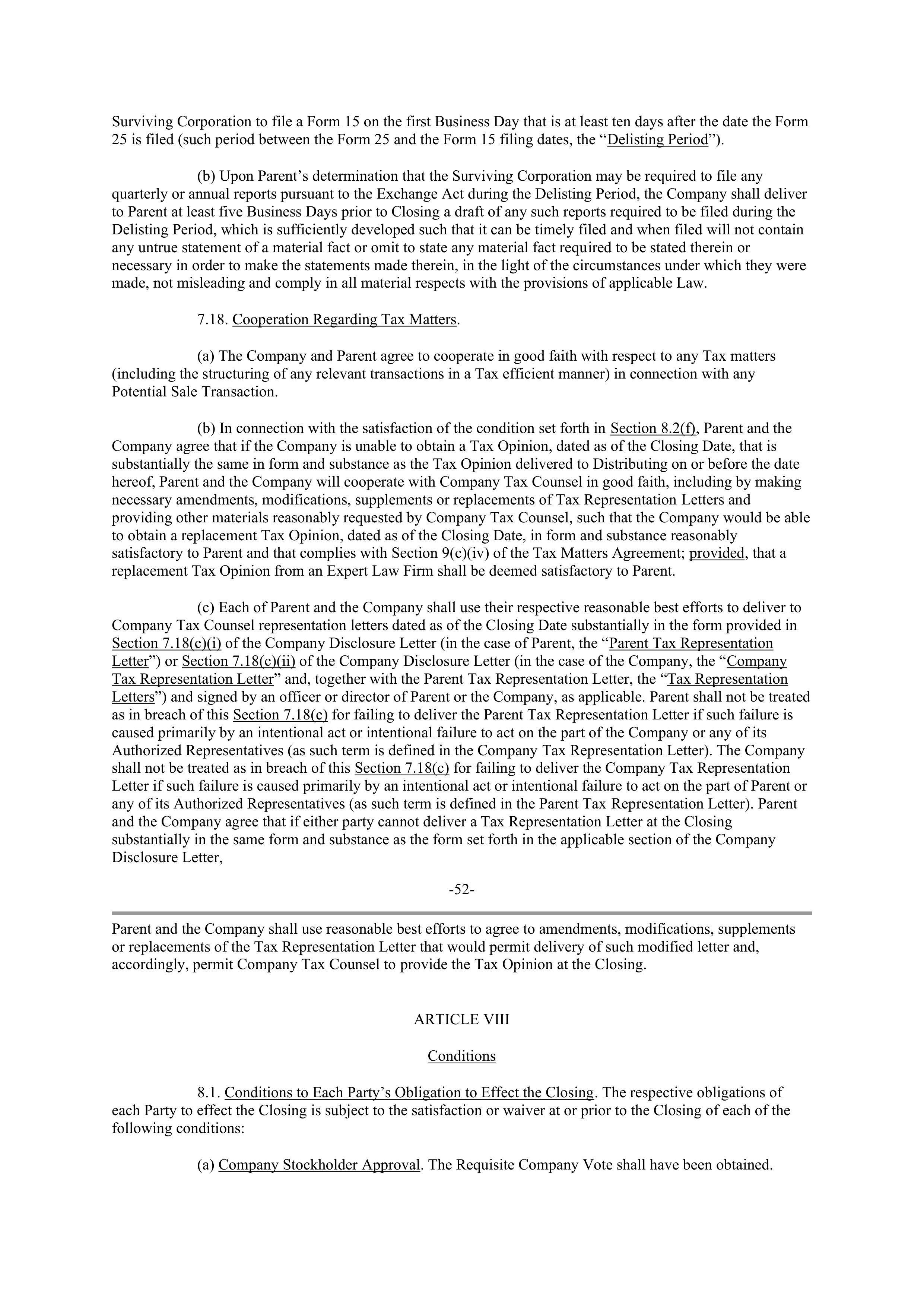 UNITEDHEALTH GROUP Merger Contractor — page 52