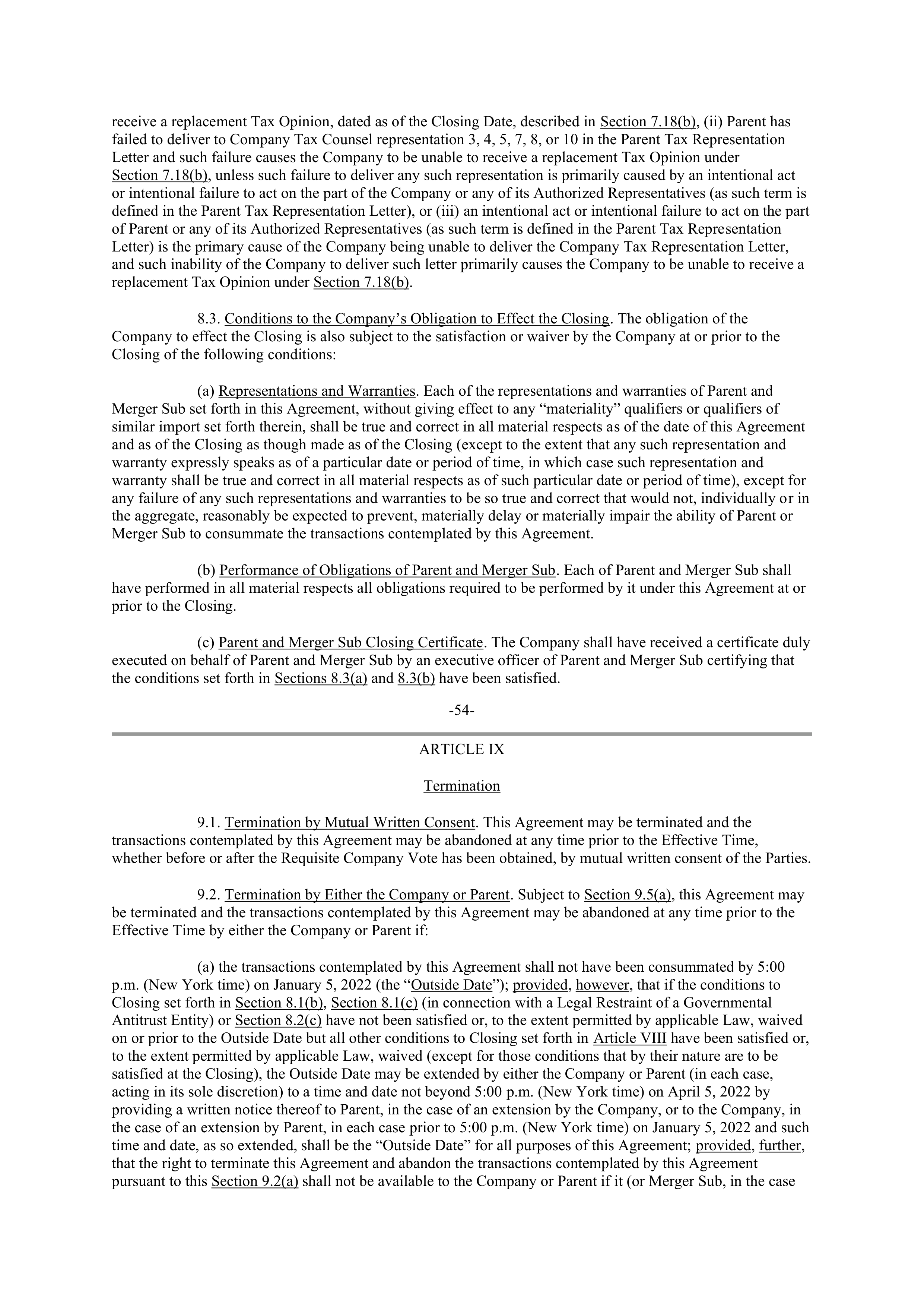 UNITEDHEALTH GROUP Merger Contractor — page 54