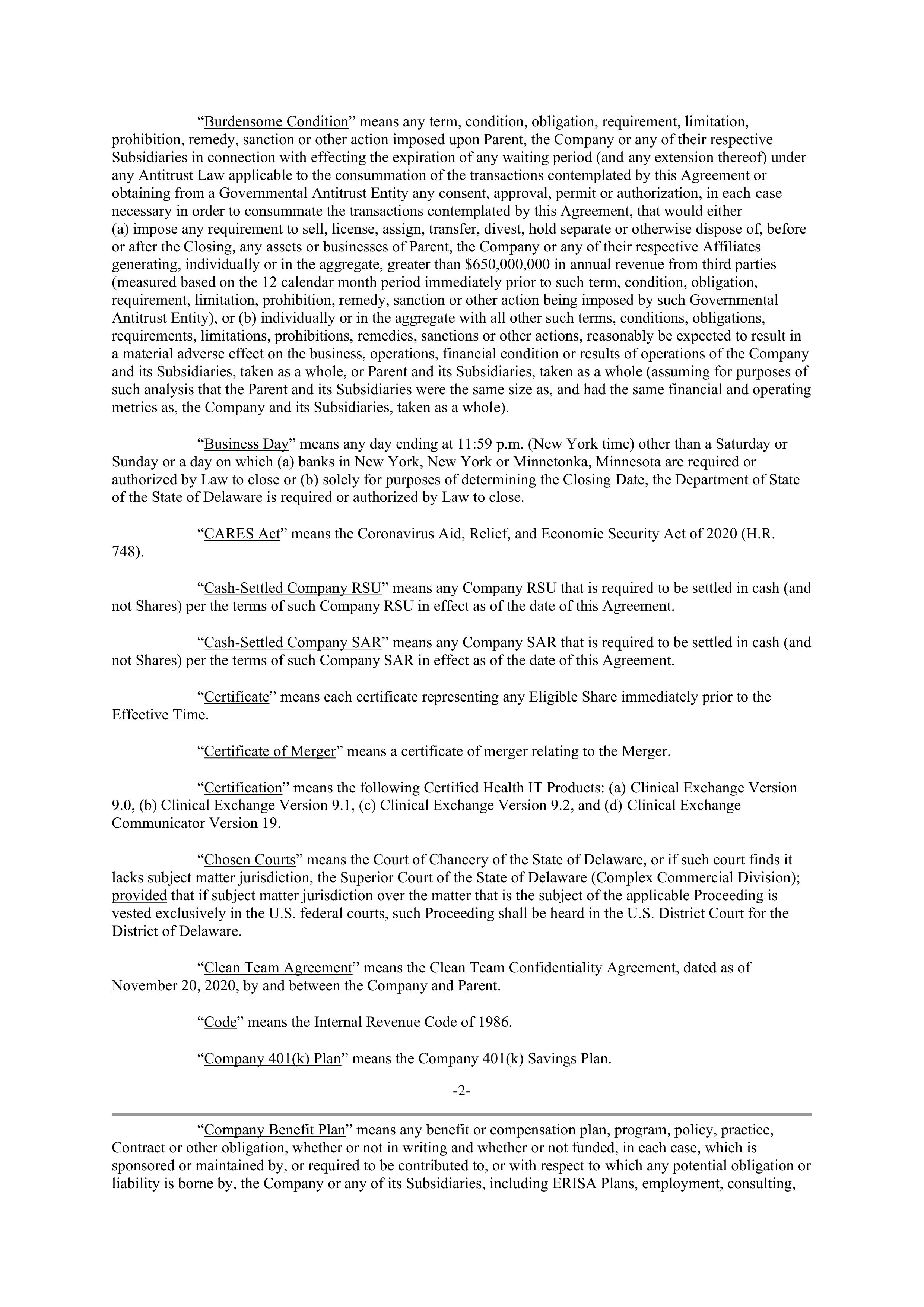 UNITEDHEALTH GROUP Merger Contractor — page 64