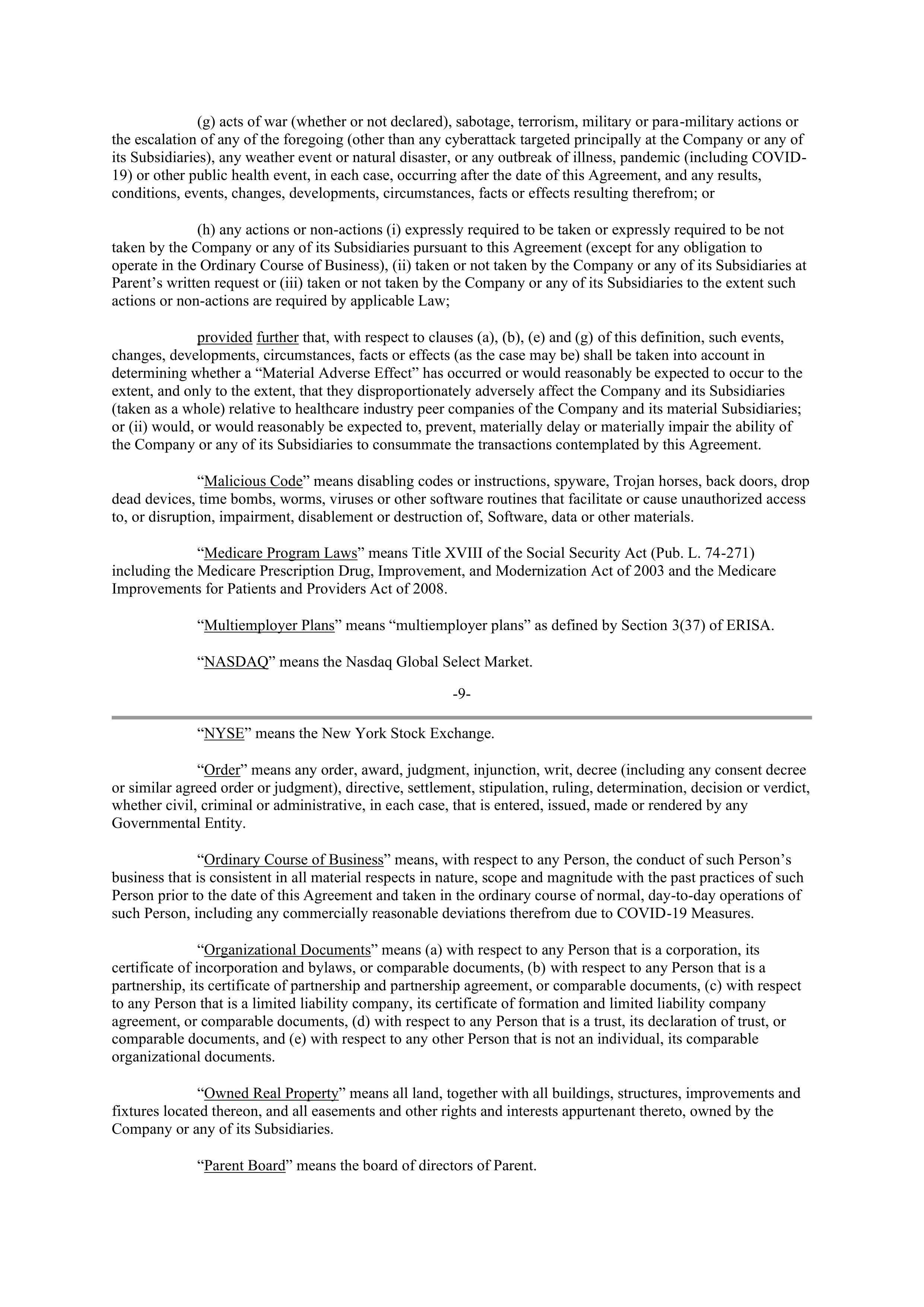 UNITEDHEALTH GROUP Merger Contractor — page 71