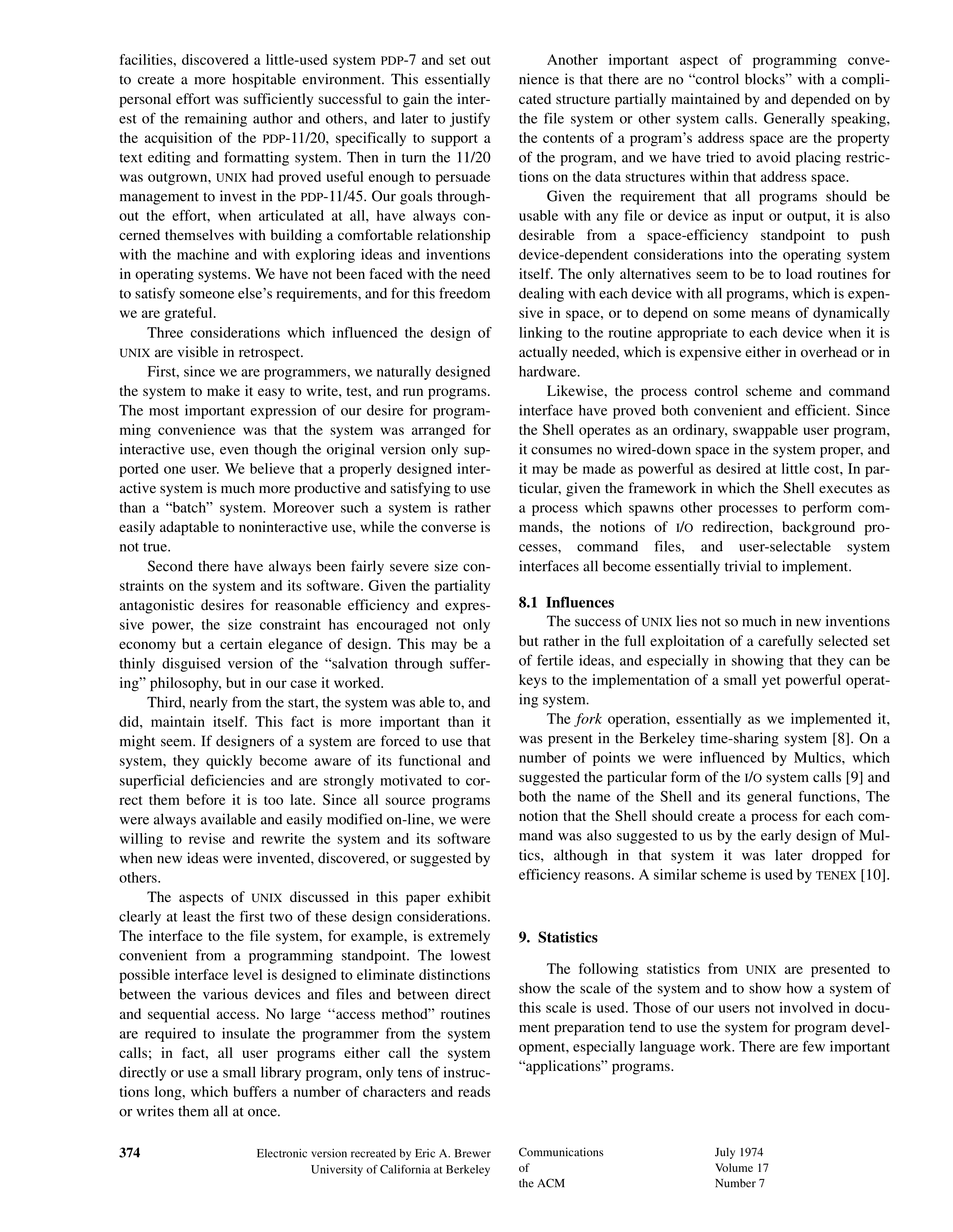 UNIX Time-Sharing System Research Paper by Bell Laboratories — page 10
