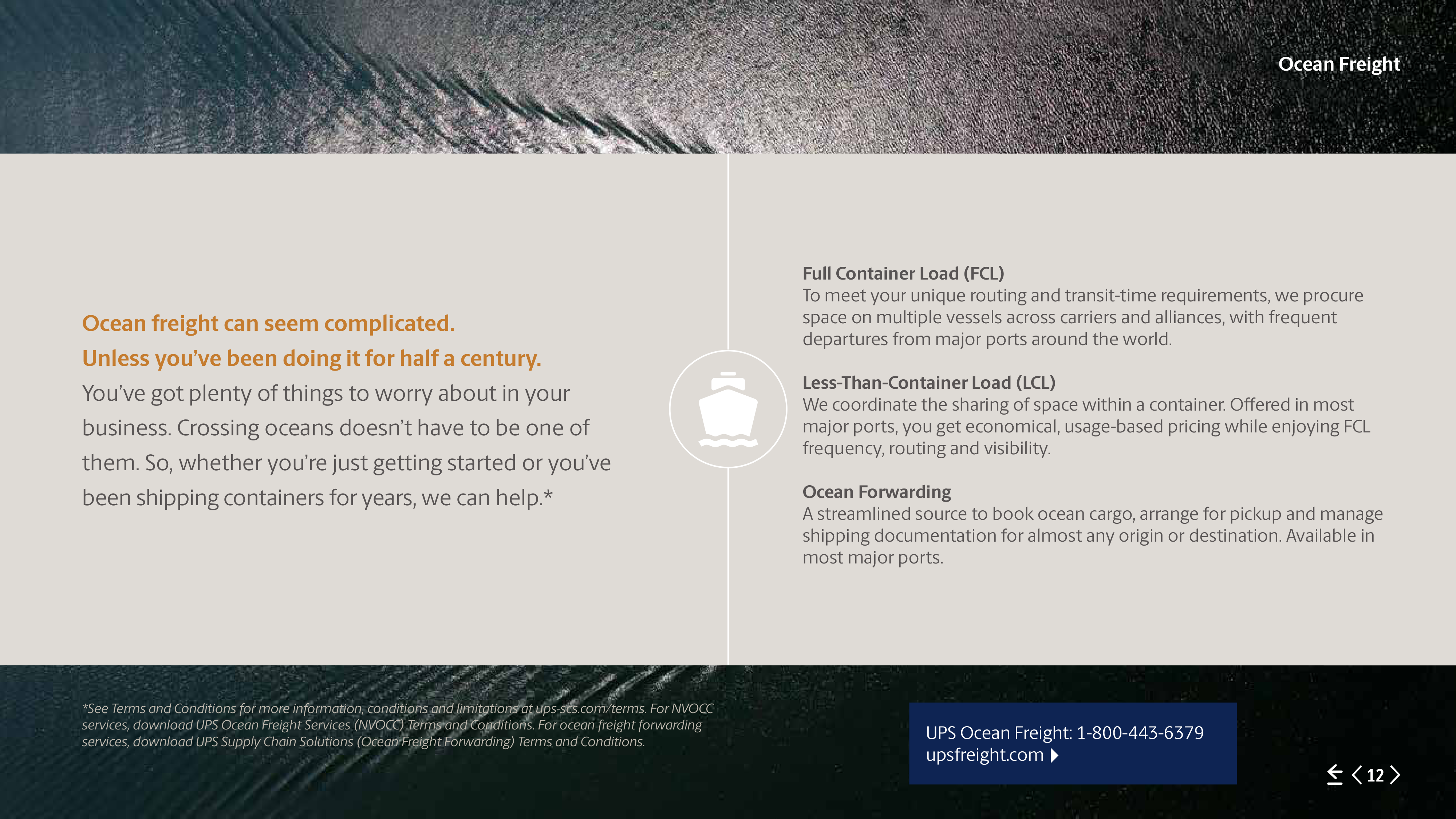 UPS Freight Services Brochure — page 12