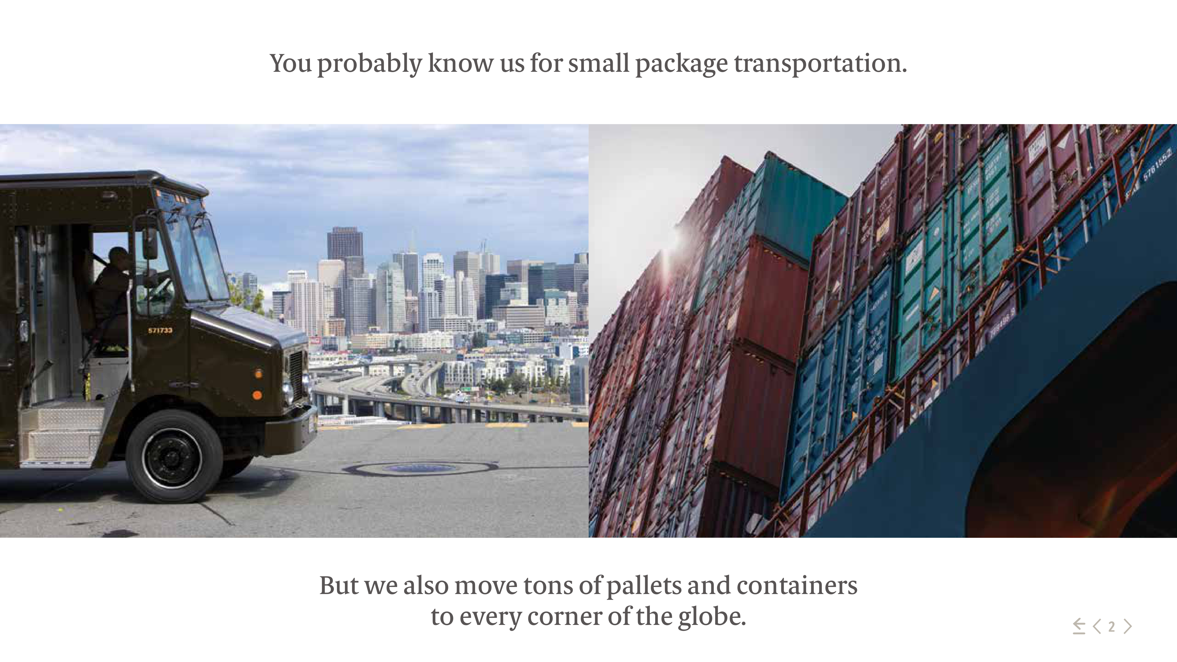 UPS Freight Services Brochure — page 2