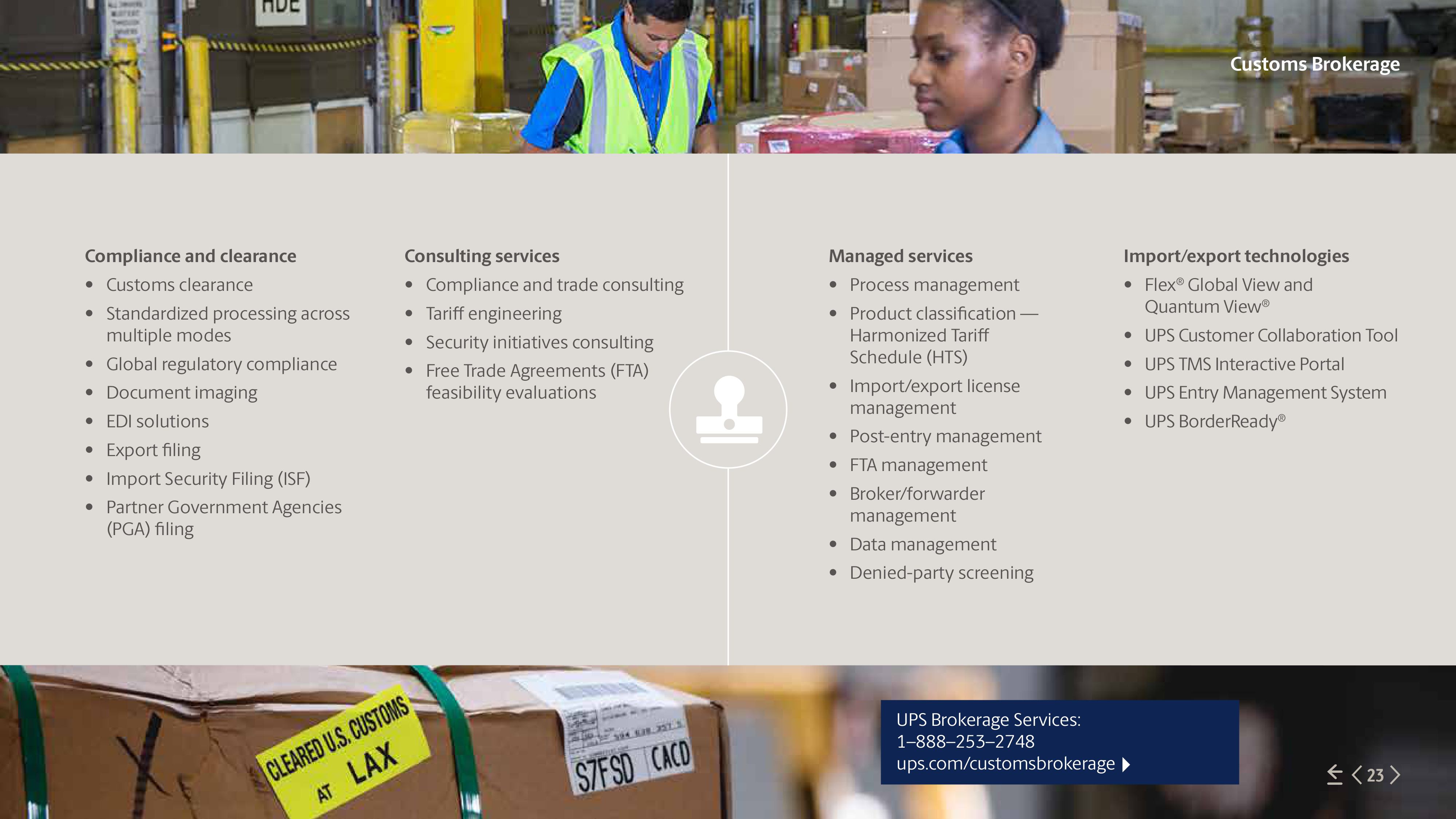 UPS Freight Services Brochure — page 23