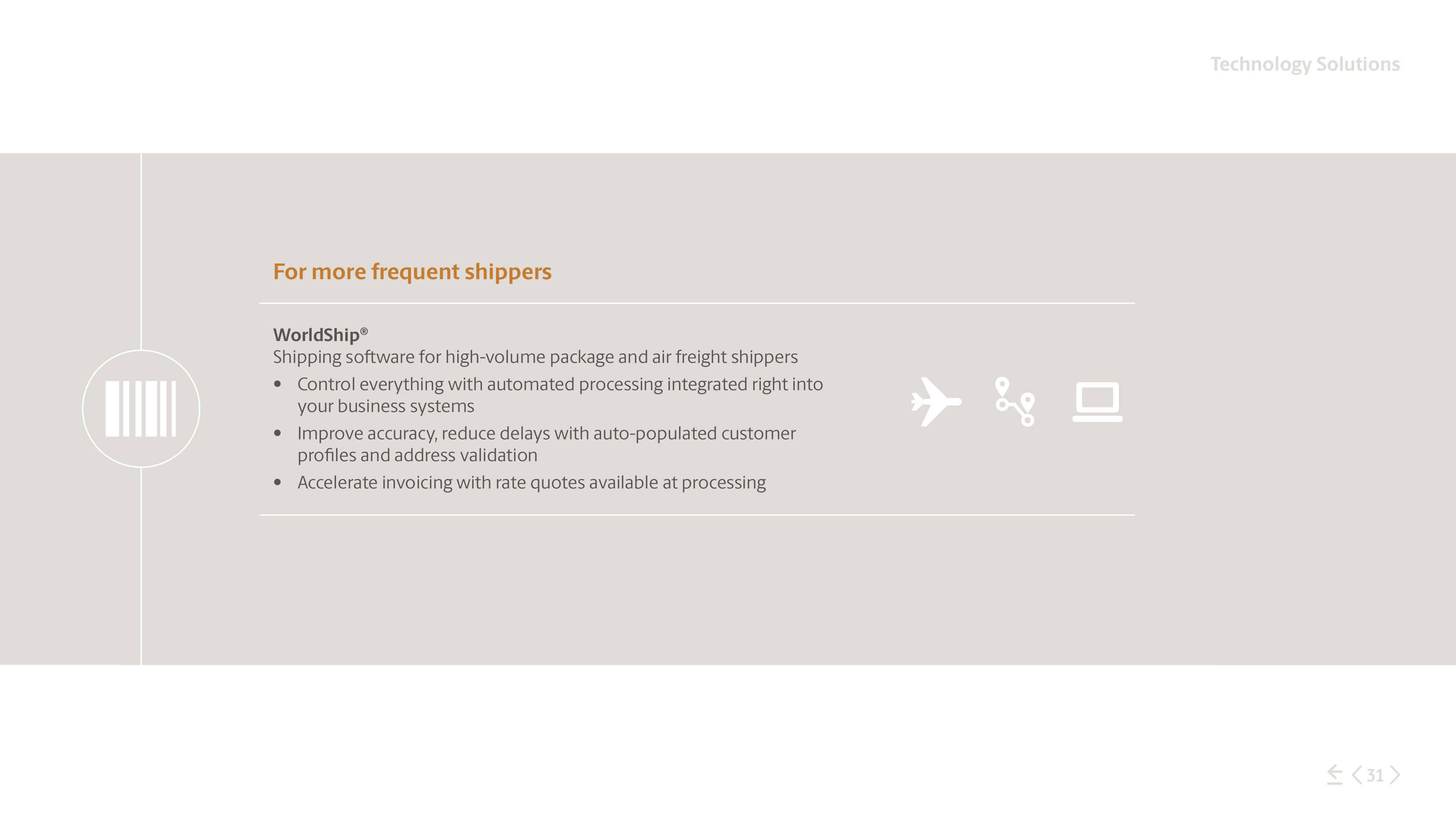 UPS Freight Services Brochure — page 31