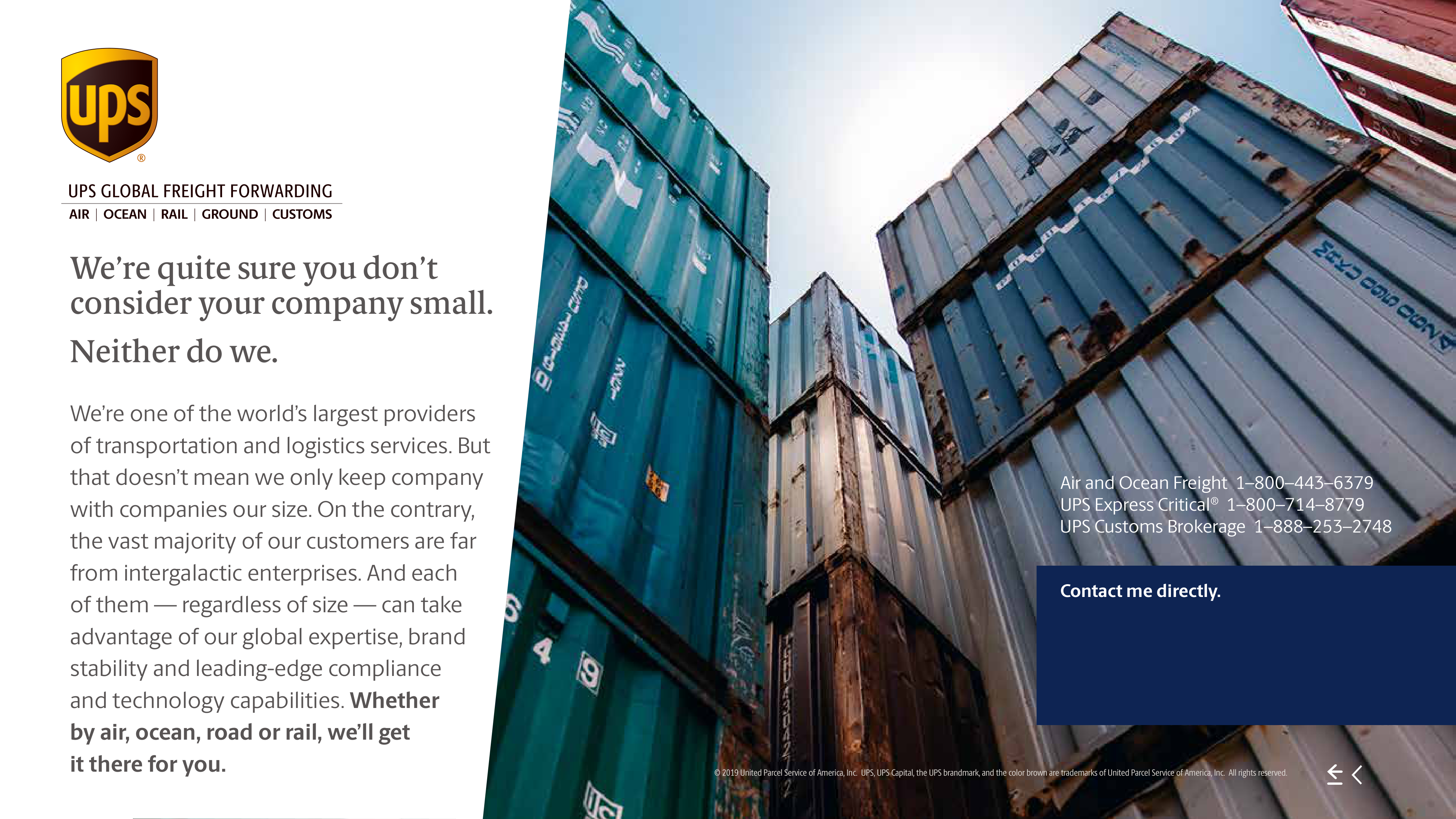 UPS Freight Services Brochure — page 38