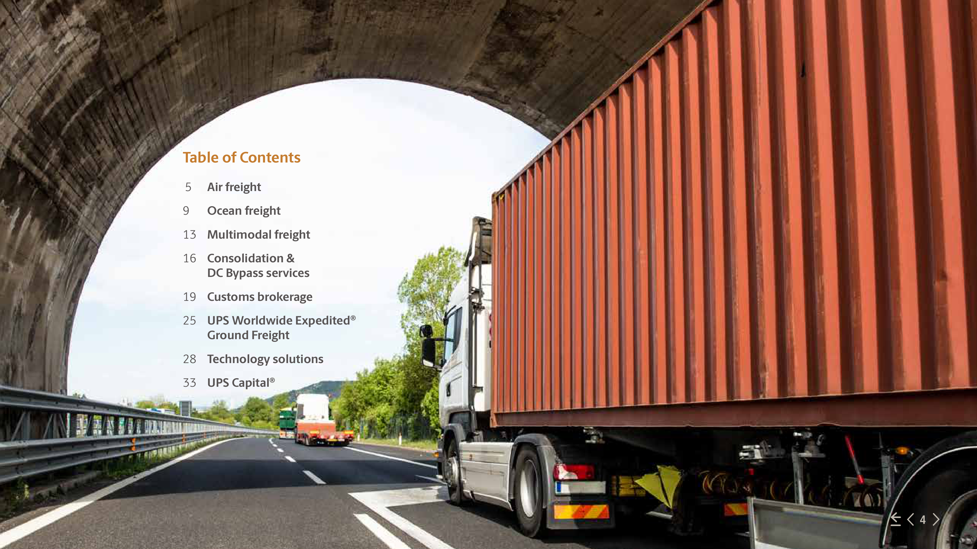 UPS Freight Services Brochure — page 4