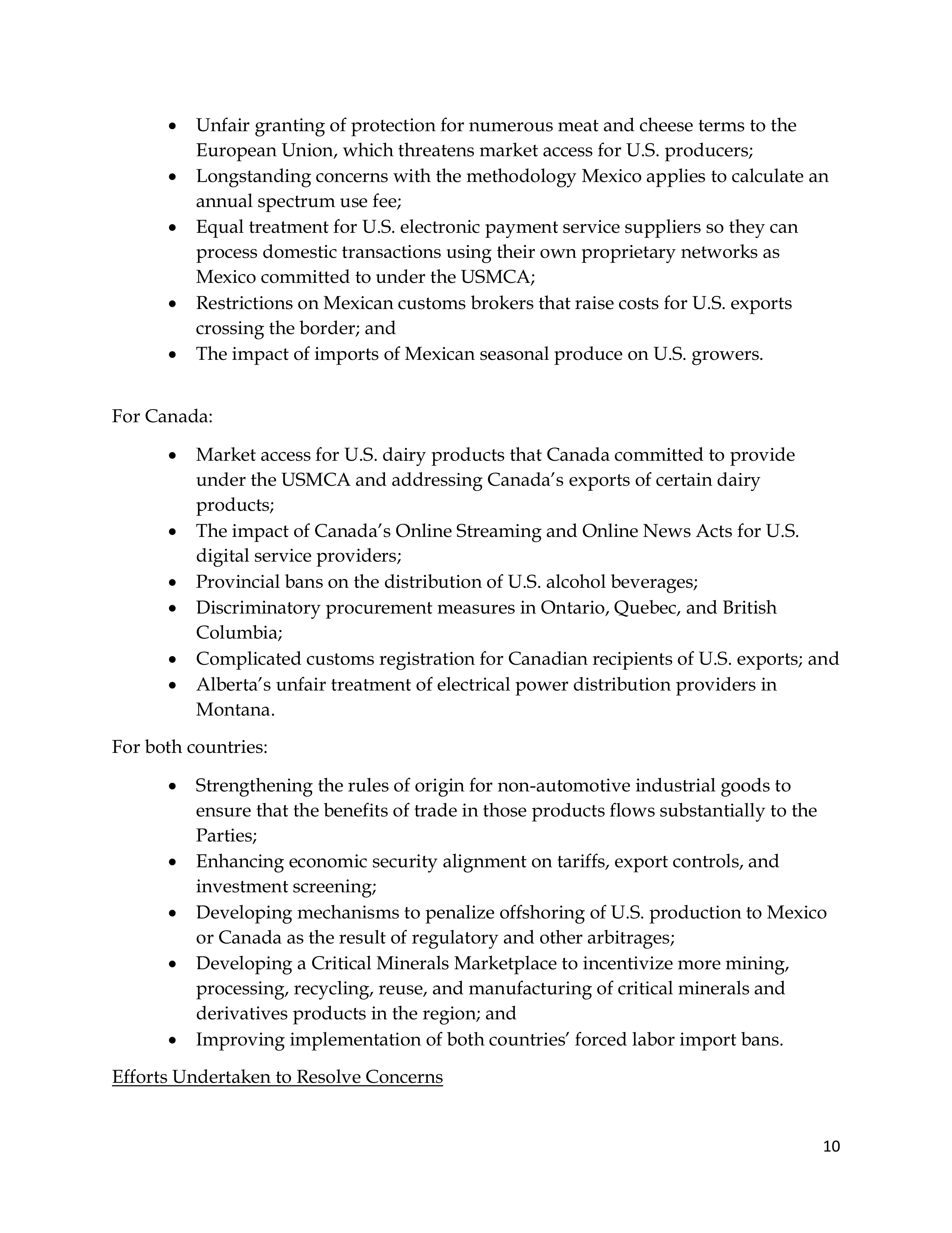USMCA Congressional Opening Statement — page 10