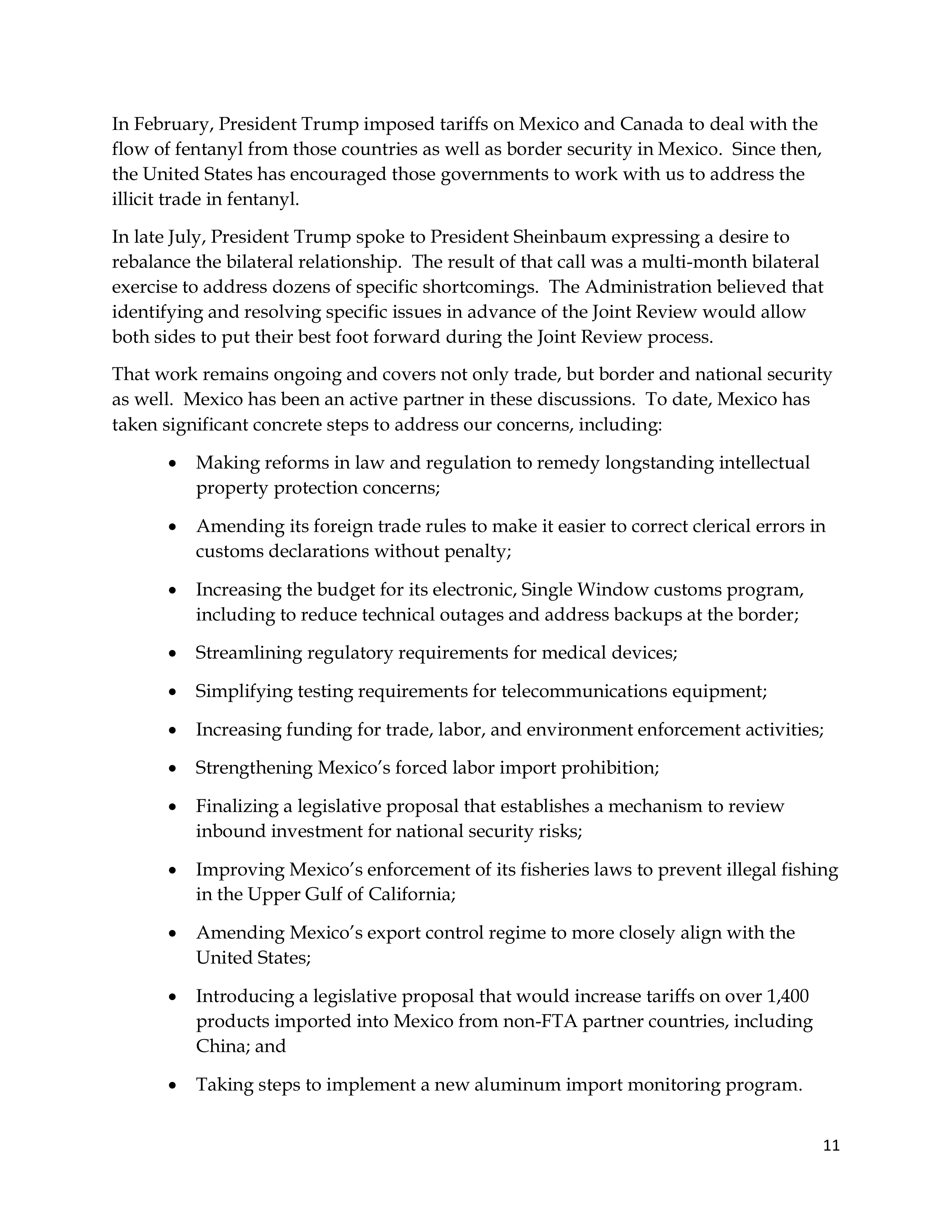 USMCA Congressional Opening Statement — page 11