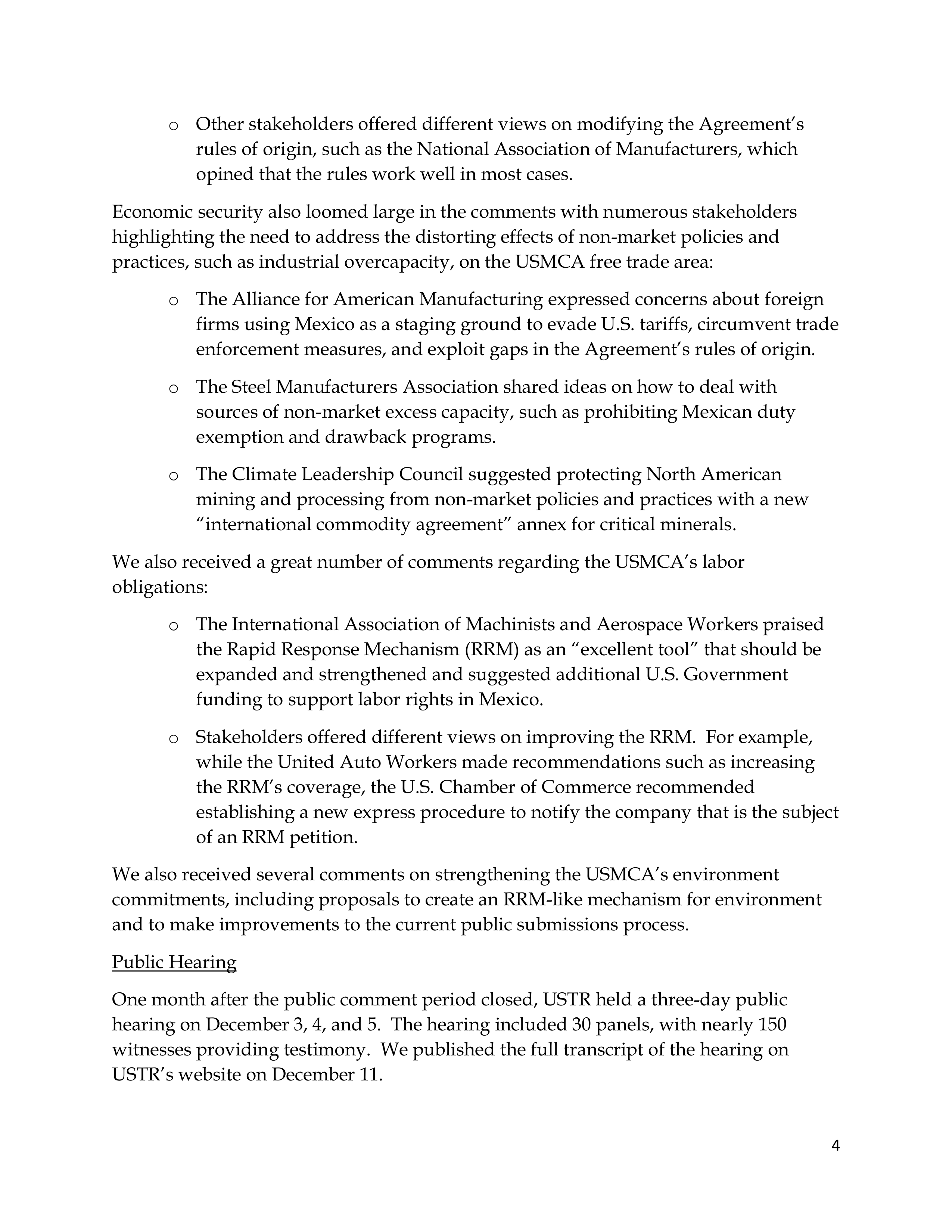 USMCA Congressional Opening Statement — page 4